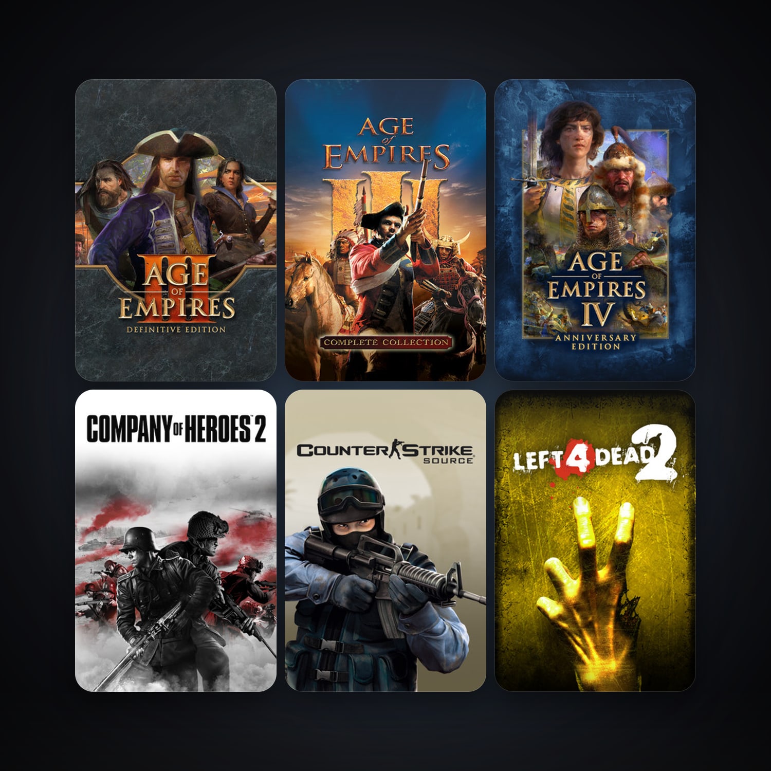 Counter-Strike: Source + Left 4 Dead 2, 11 games, clean — HabibiAccounts