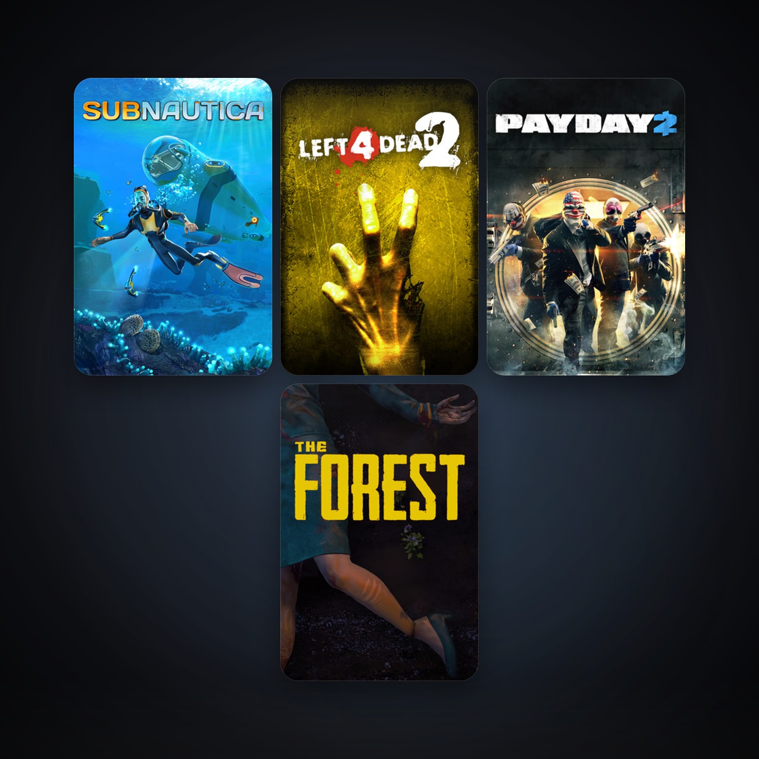 Left 4 Dead 2 + PAYDAY 2, 8 games, clean — HabibiAccounts