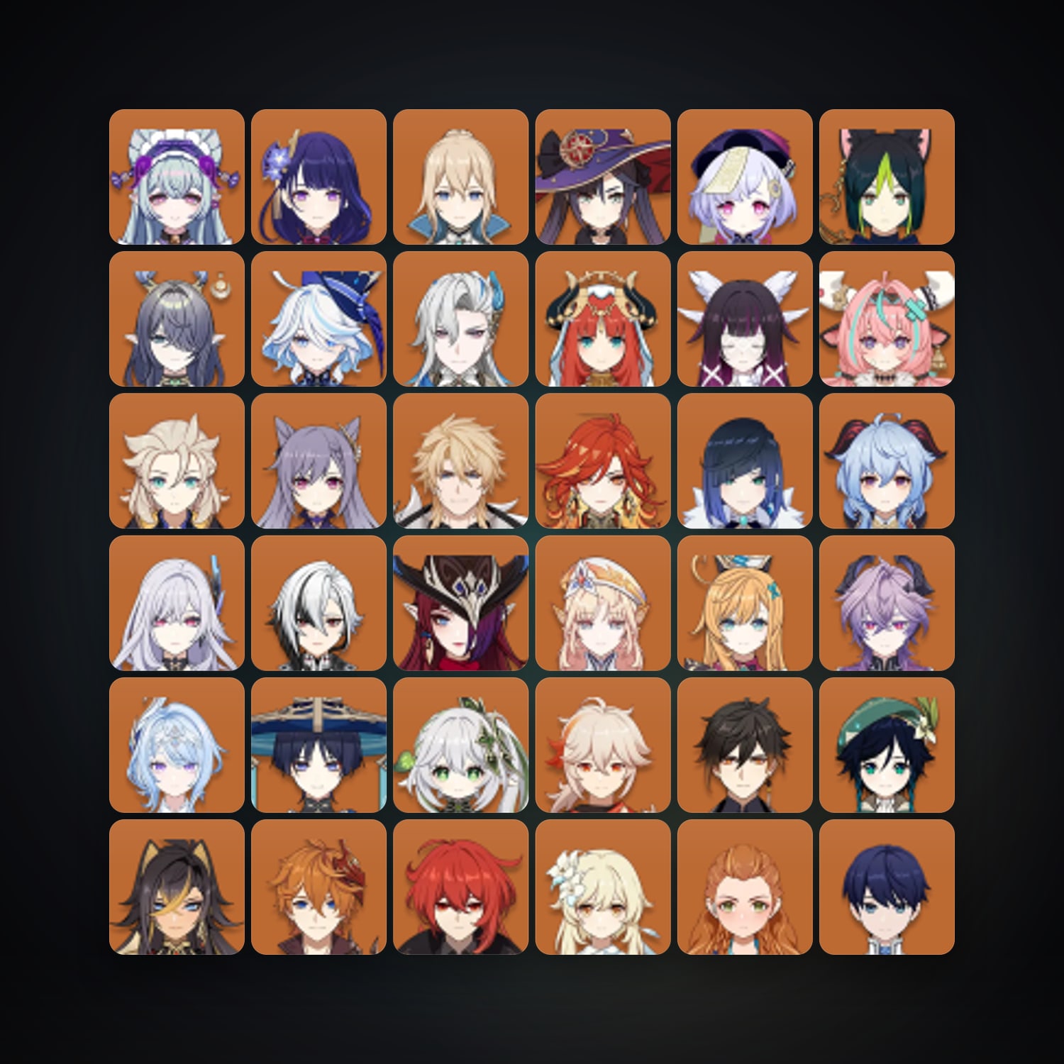Genshin Impact | AR 60 | 87 Chars | 33× 5★ — Genshin / miHoYo Account — HabibiAccounts