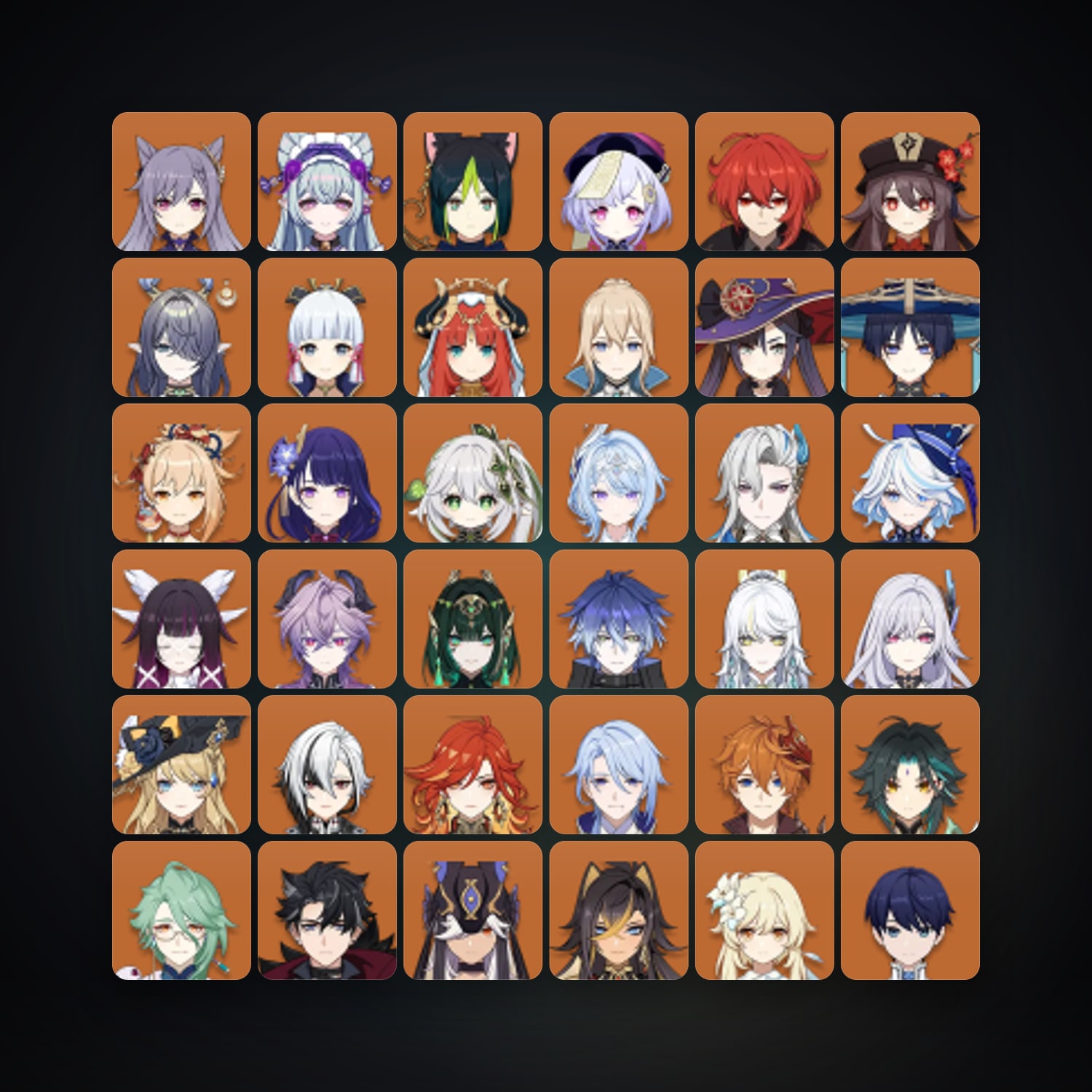 Genshin Impact | AR 60 | 88 Chars | 34× 5★ — Genshin / miHoYo Account — HabibiAccounts