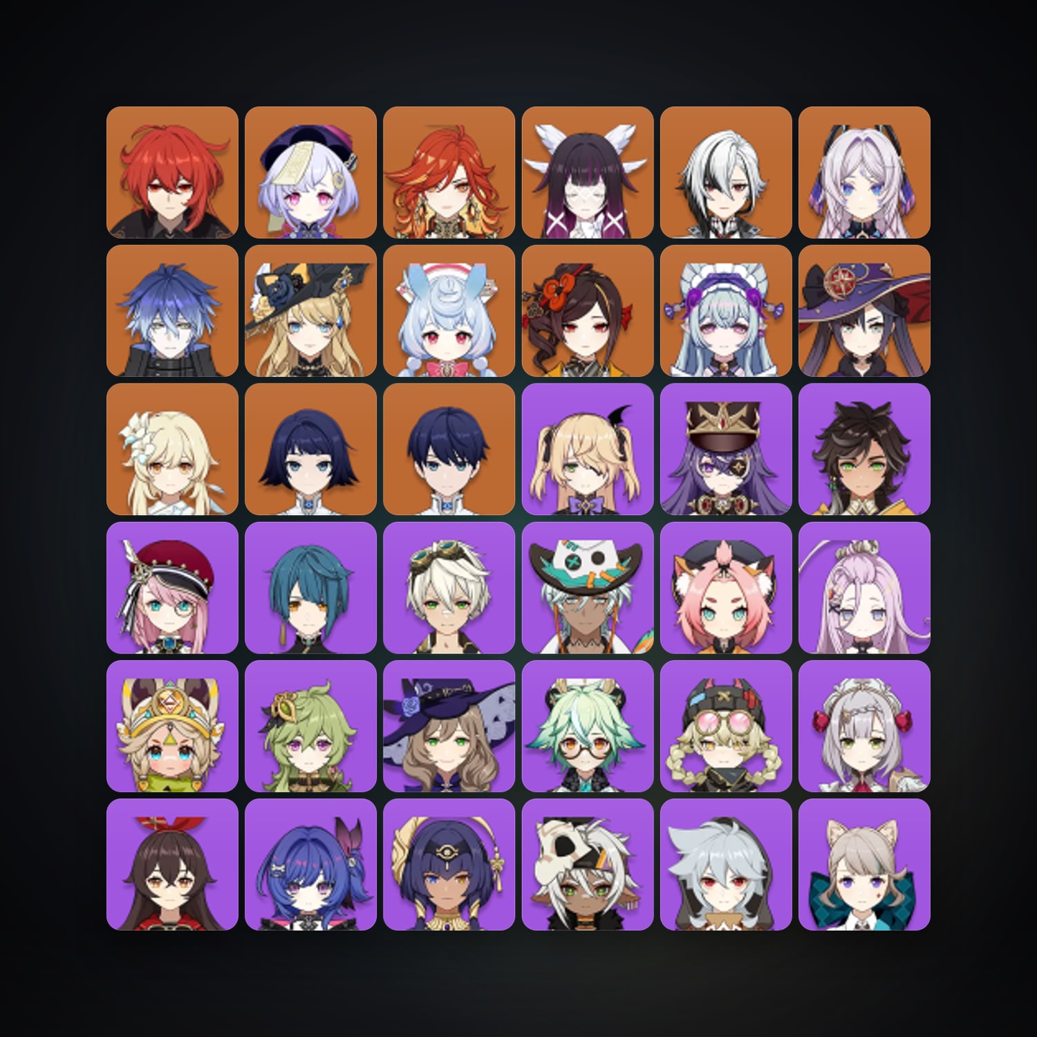 Genshin Impact | AR 57 | 57 Chars | 12× 5★ — HabibiAccounts