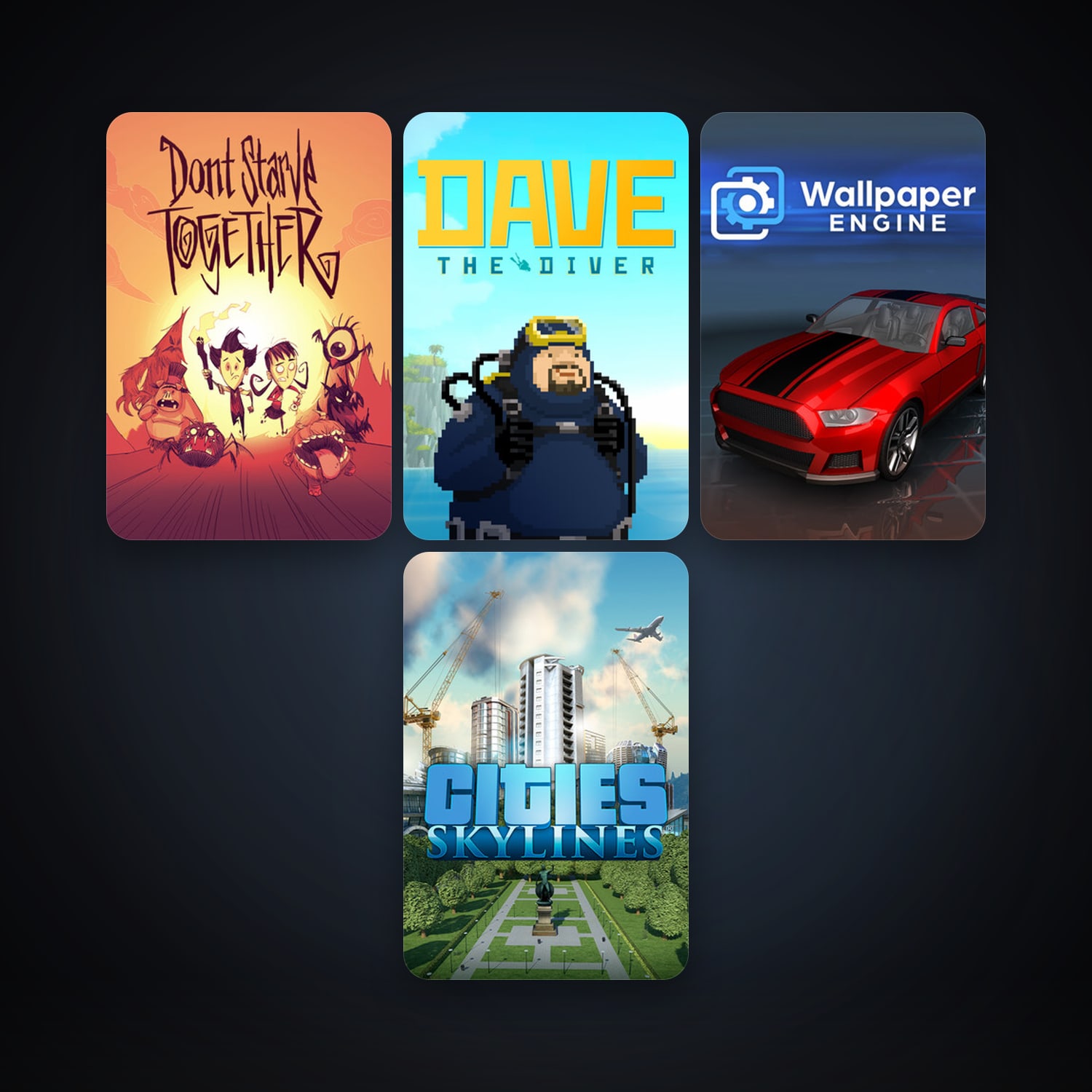 Cities: Skylines + Don't Starve Together, 5 games, clean — HabibiAccounts