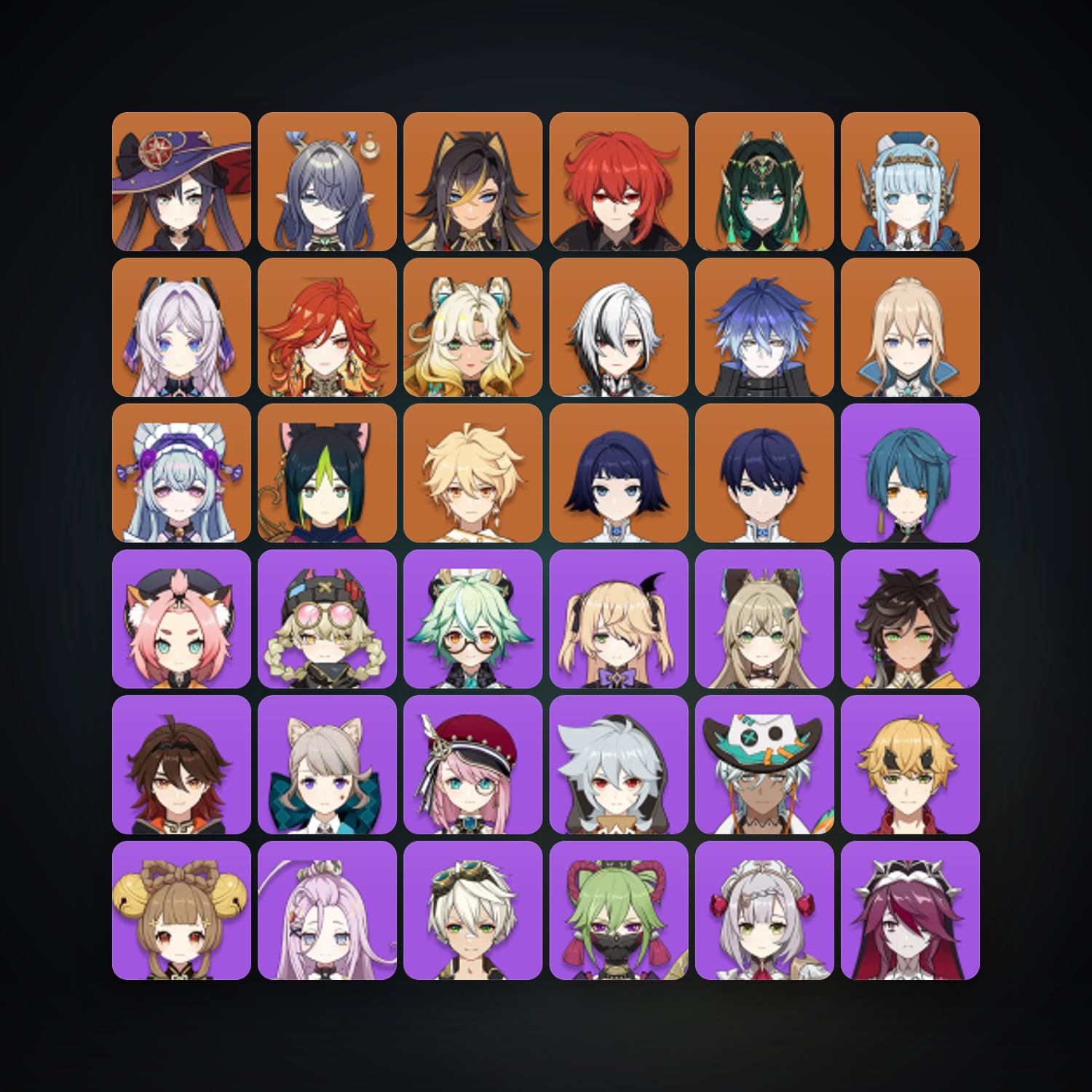جينشن إمباكت | AR 58 | 59 شخصية | 14× 5★ — HabibiAccounts