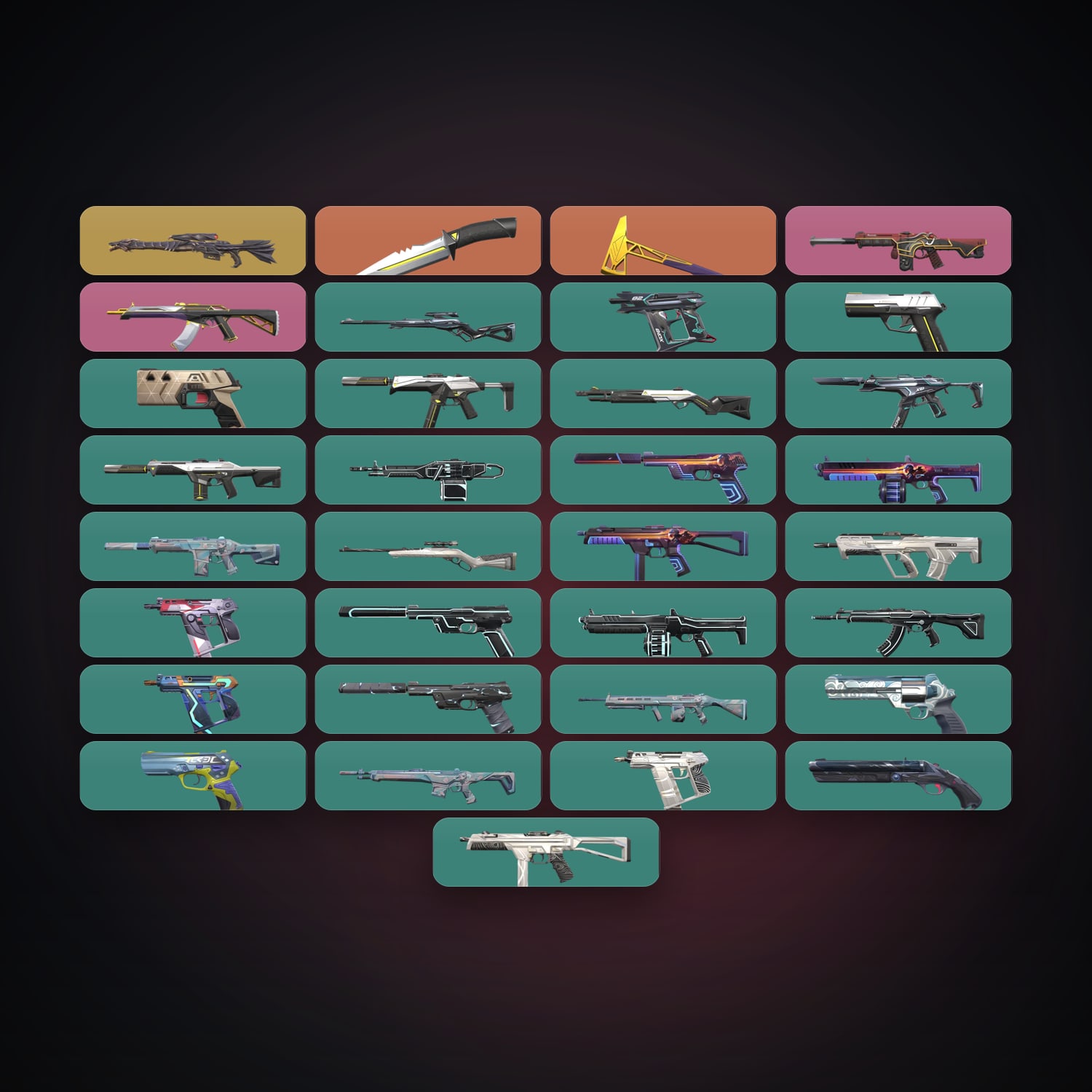 BR Plat 1 locker — 2 knives, 33 skins, lvl 114 — HabibiAccounts