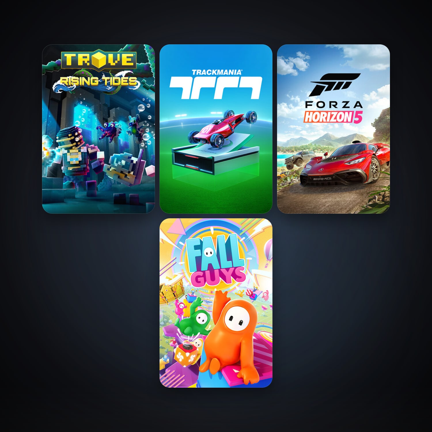 Trove + Fall Guys, 8 games, clean — HabibiAccounts
