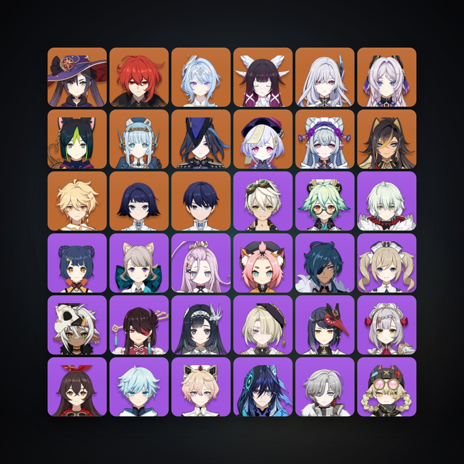 Genshin Impact | AR 57 | 45 Chars | 12× 5★ — Genshin / miHoYo Account — HabibiAccounts