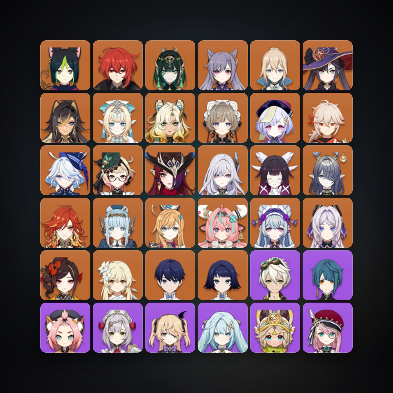 جينشن إمباكت | AR 60 | 76 شخصية | 25× 5★ — HabibiAccounts