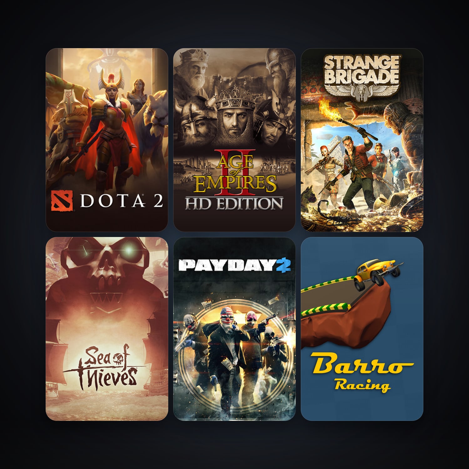 Dota 2 + PAYDAY 2, 9 games, clean — HabibiAccounts