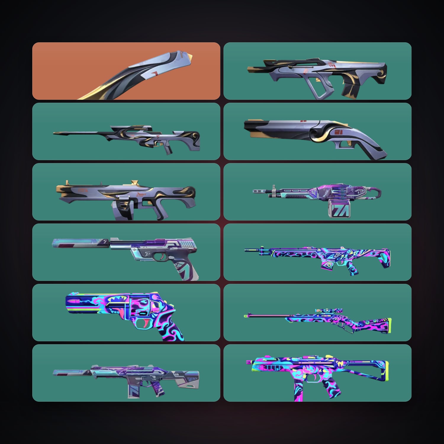 LA Iron 2 locker — 1 knives, 13 skins, lvl 47 — HabibiAccounts