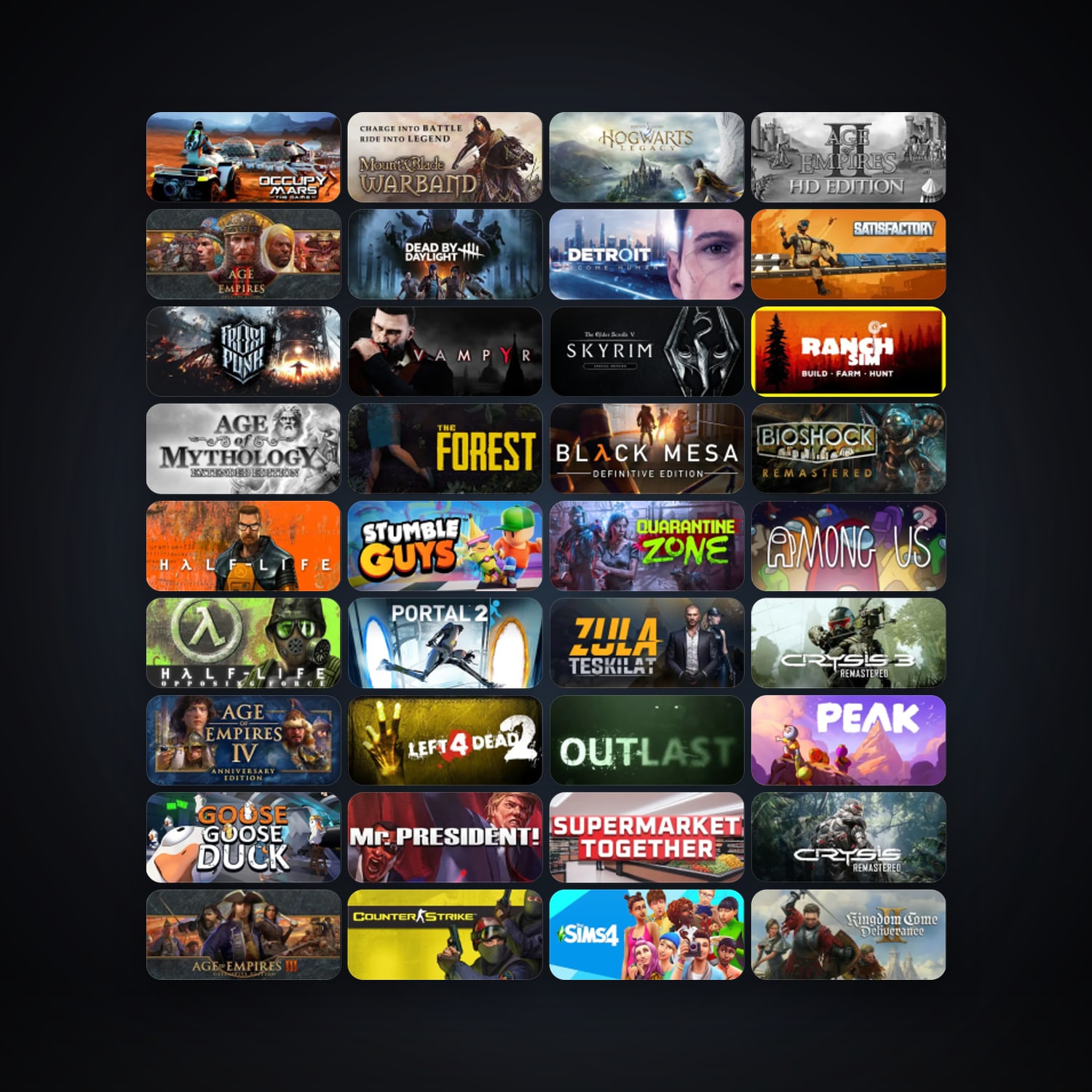Steam 112 games, clean — HabibiAccounts