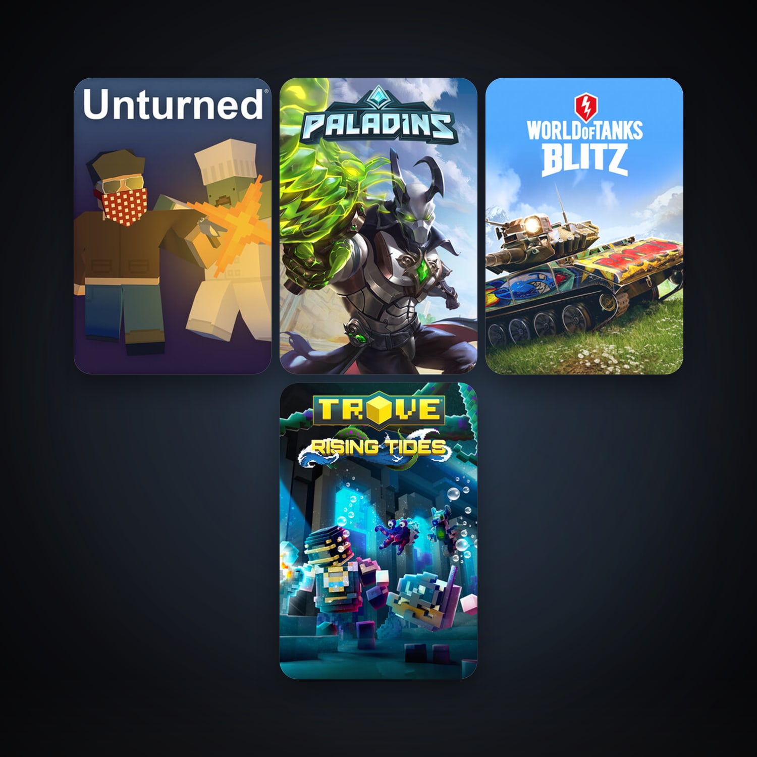 Trove + Unturned, 15 games, clean — HabibiAccounts