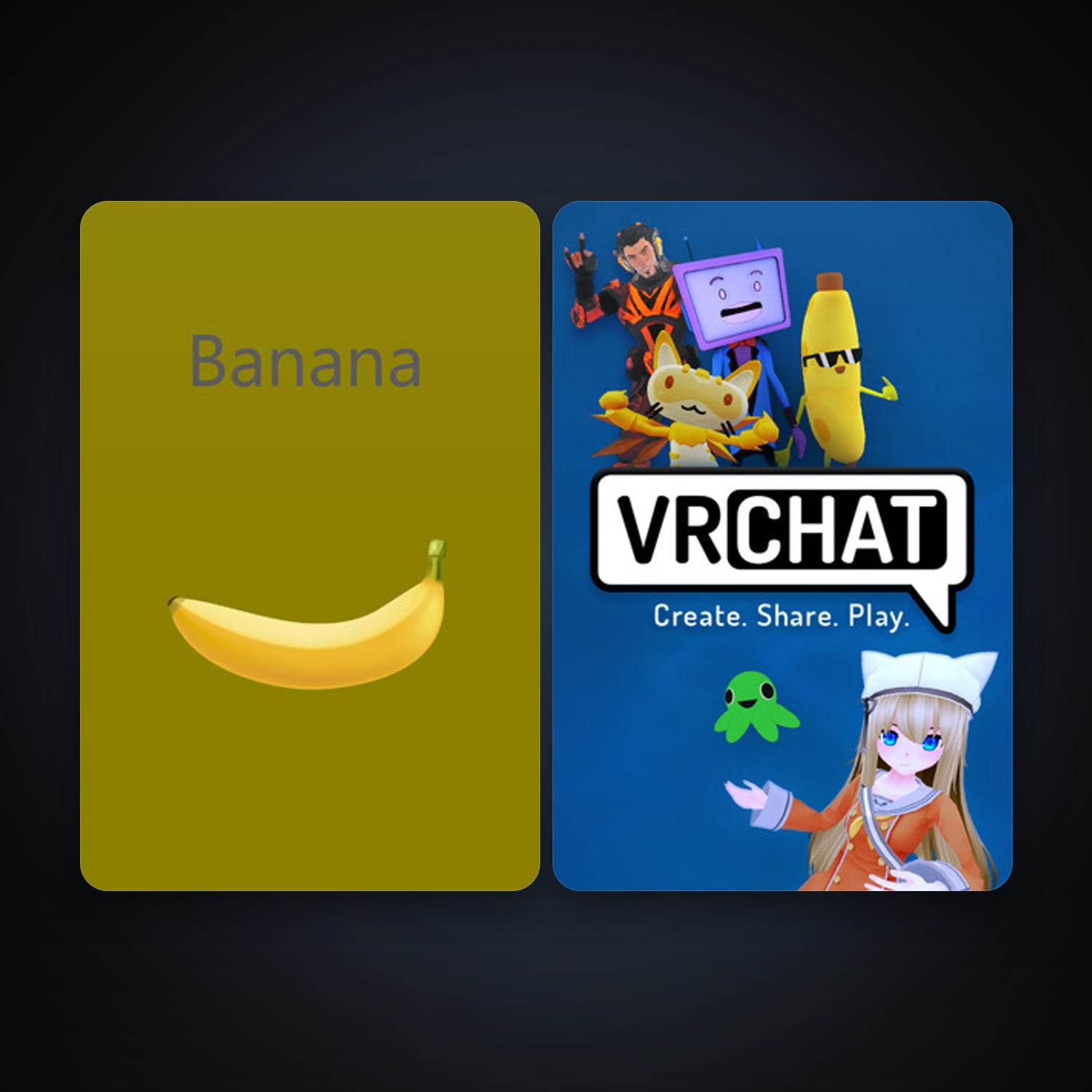 VRChat + Banana, 2 games, clean — HabibiAccounts