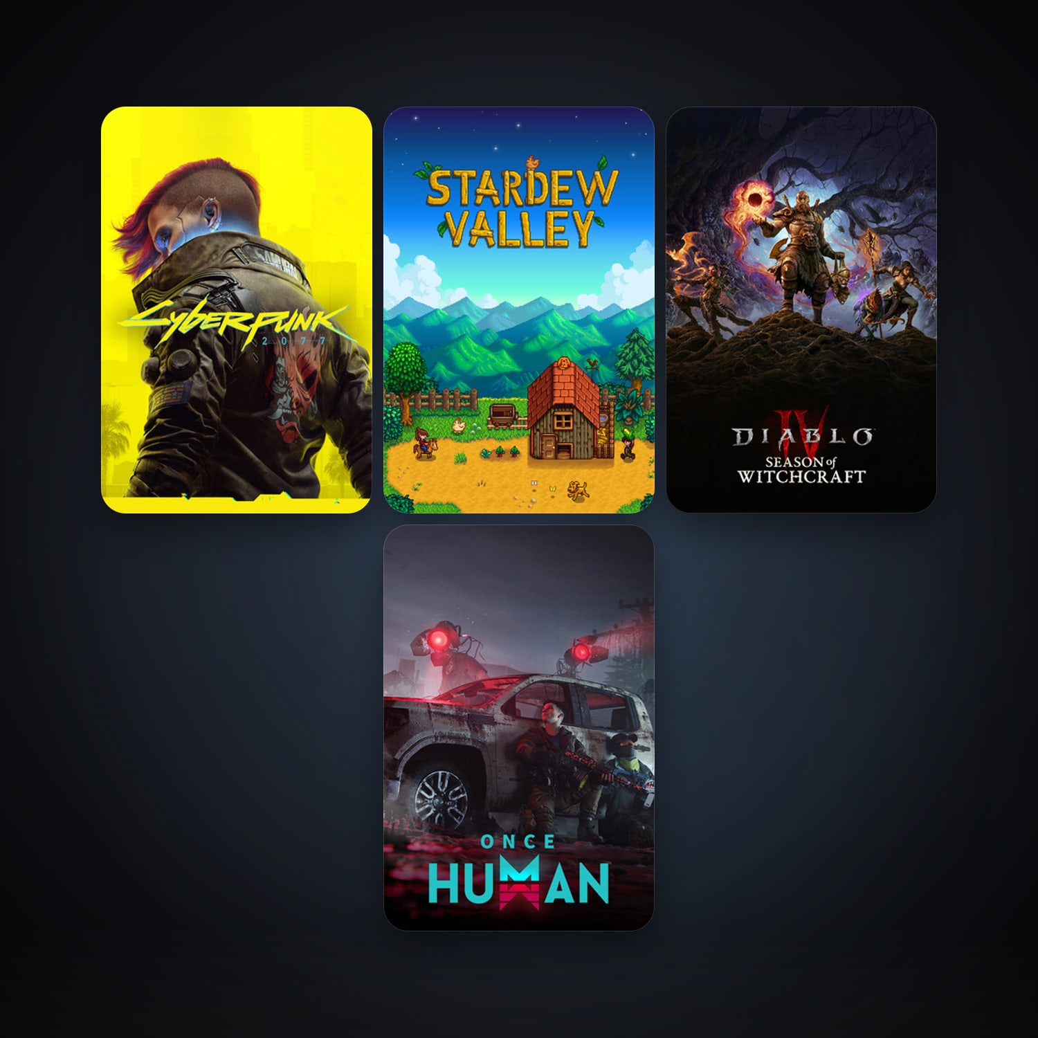 Stardew Valley + Cyberpunk 2077, 9 games, clean — HabibiAccounts