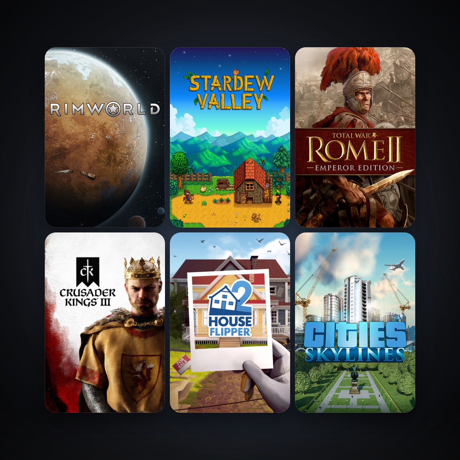 Total War: ROME II - Emperor Edition + Prison Architect, 12 games, clean — HabibiAccounts