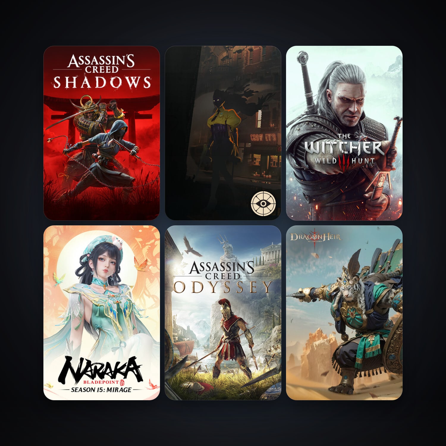 The Witcher 3: Wild Hunt + Assassin's Creed Odyssey, 15 games, clean — HabibiAccounts