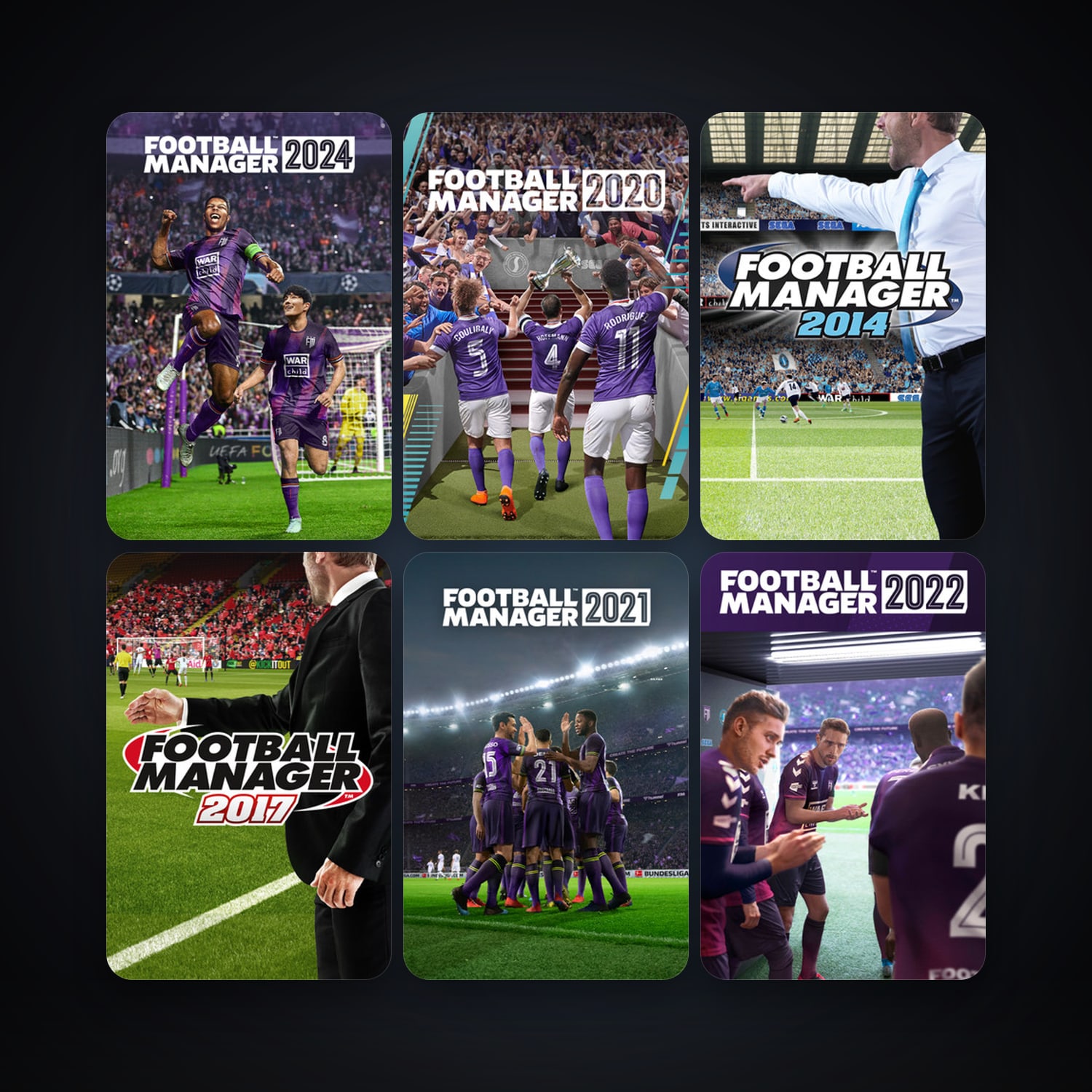 Football Manager 2010 + Football Manager 2014, 18 games, clean — HabibiAccounts