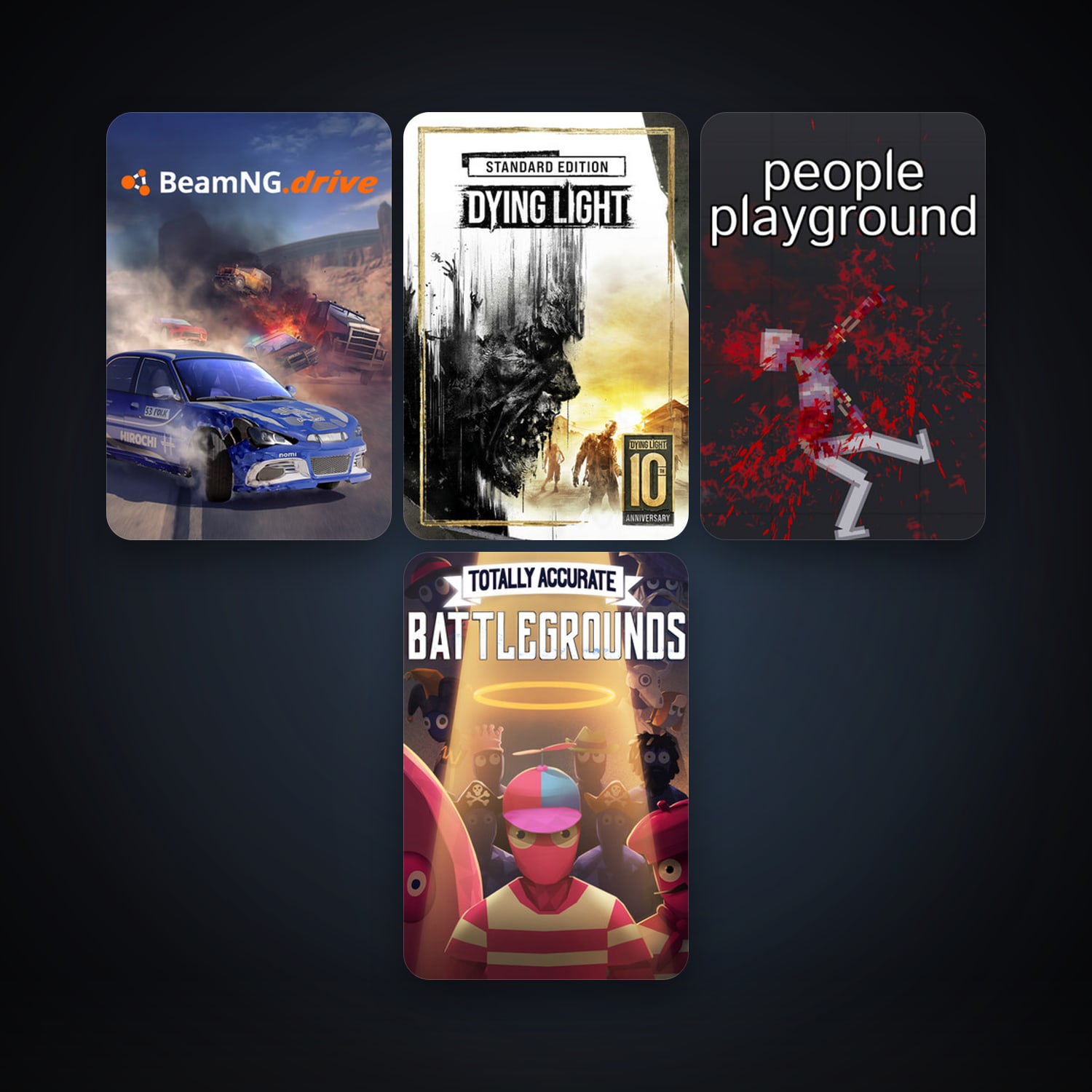 Dying Light + BeamNG.drive, 12 games, clean — HabibiAccounts