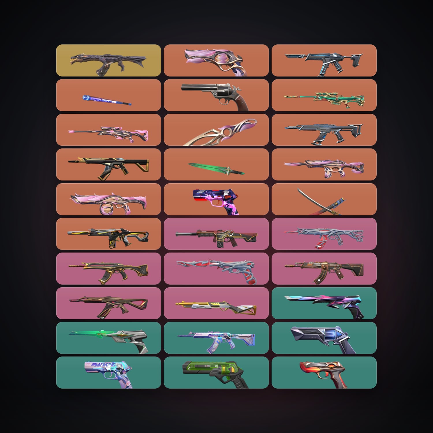 AP Silver 3 locker — 4 knives, 63 skins, lvl 349 — HabibiAccounts