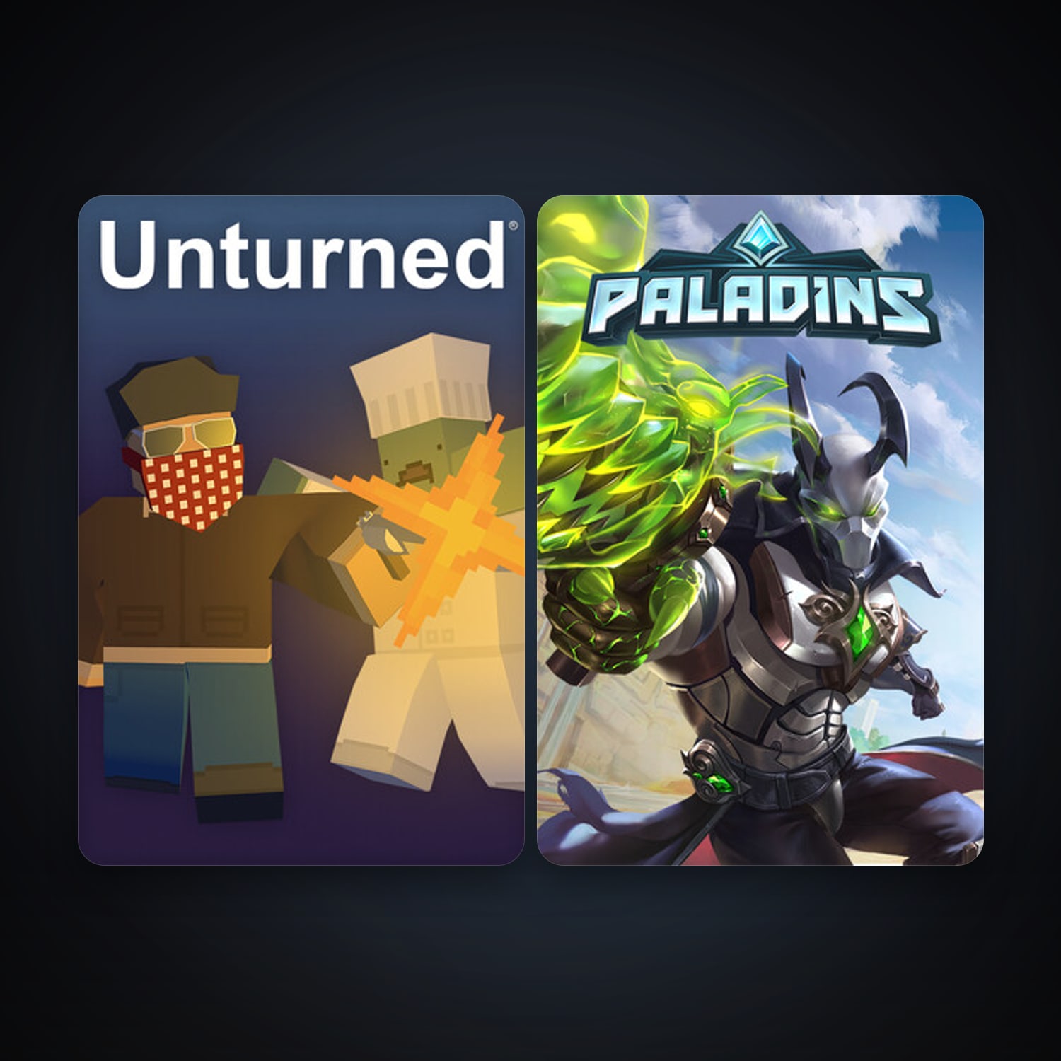 Unturned + Paladins, 5 games, clean — HabibiAccounts