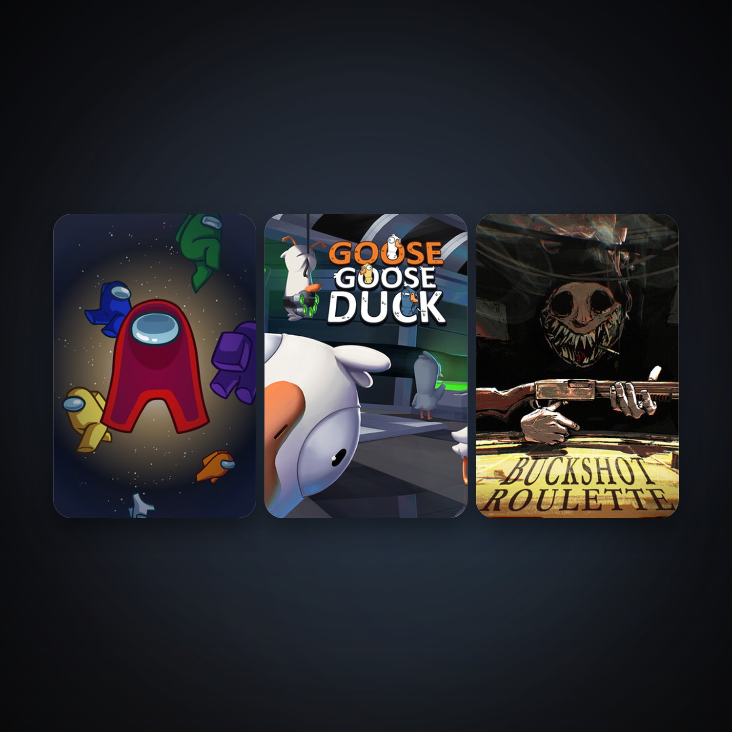 Among Us + Goose Goose Duck, 4 games, clean — HabibiAccounts