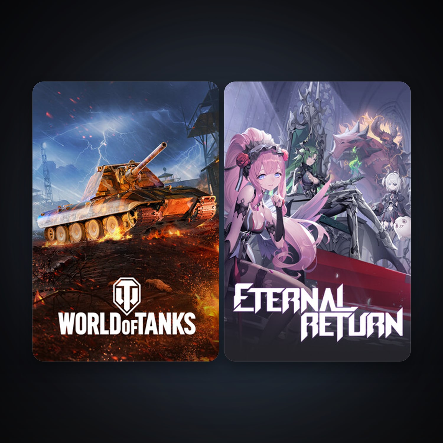 Eternal Return + World of Tanks, 5 games, clean — HabibiAccounts