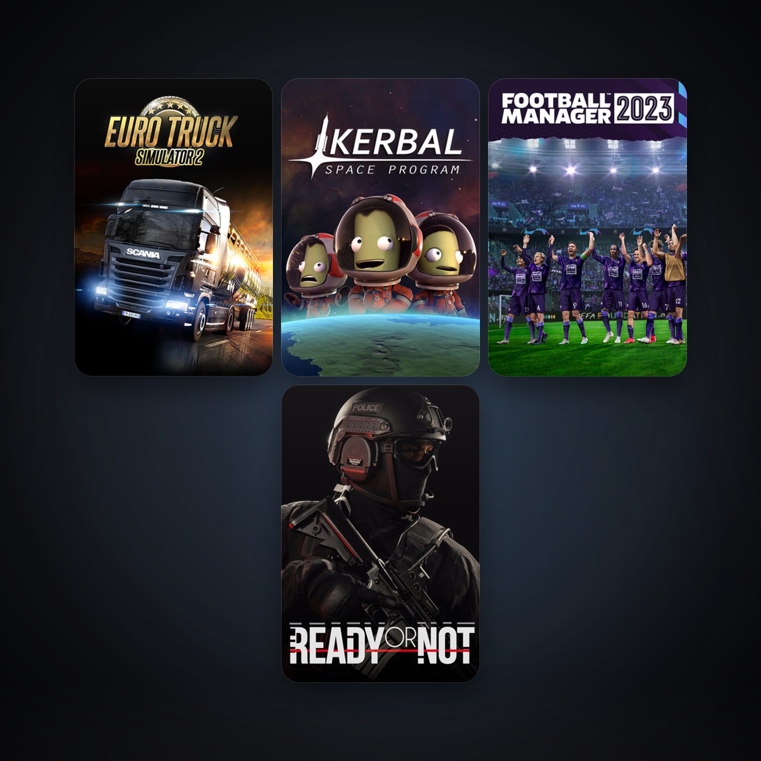 Kerbal Space Program + Euro Truck Simulator 2, 5 games, clean — HabibiAccounts