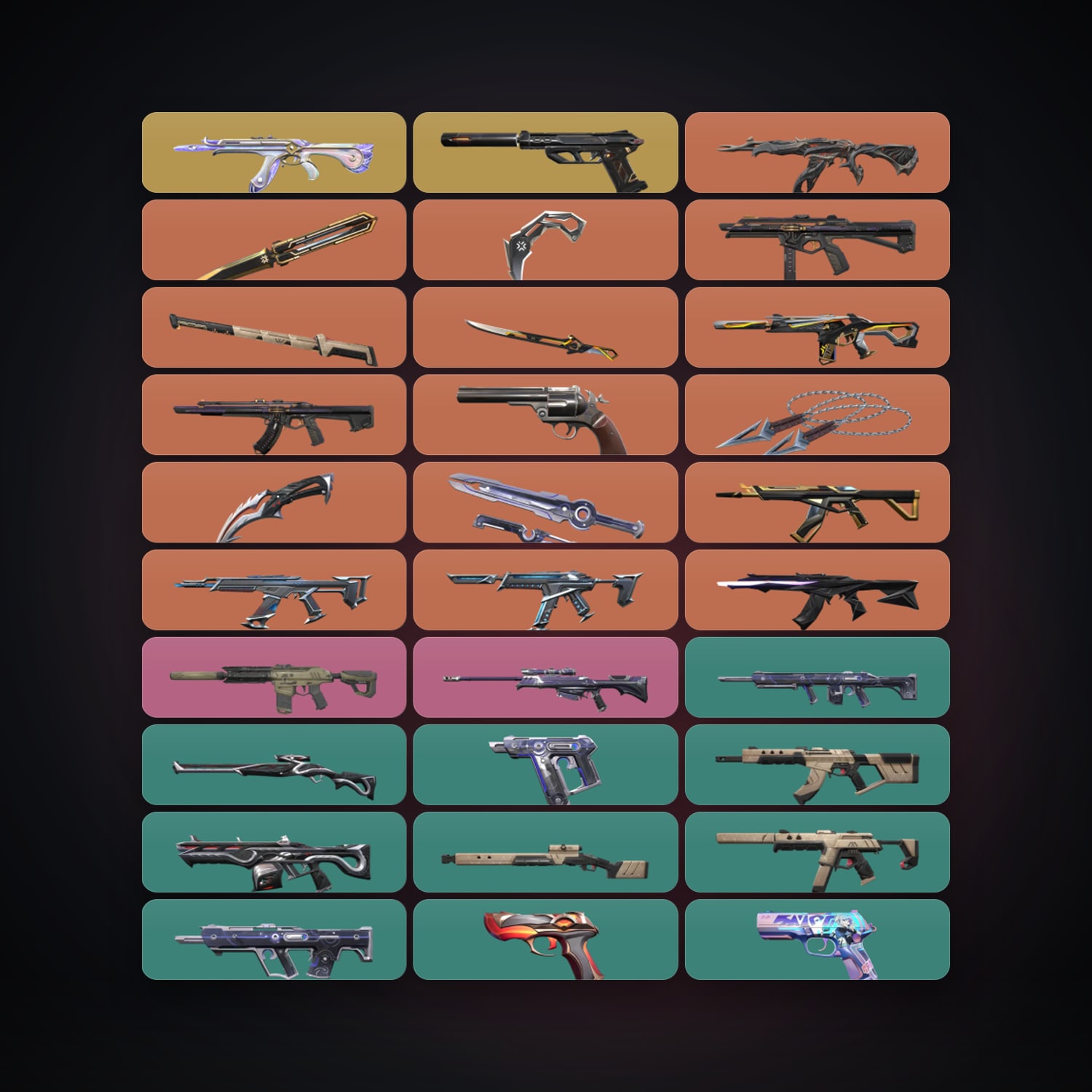 AP Silver 2 locker — 7 knives, 61 skins, lvl 146 — HabibiAccounts