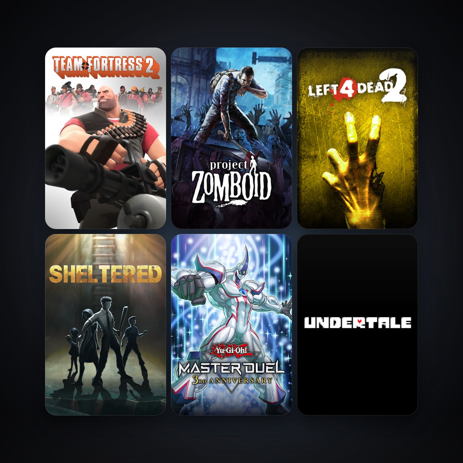 Team Fortress 2 + Left 4 Dead 2, 33 games, clean — HabibiAccounts