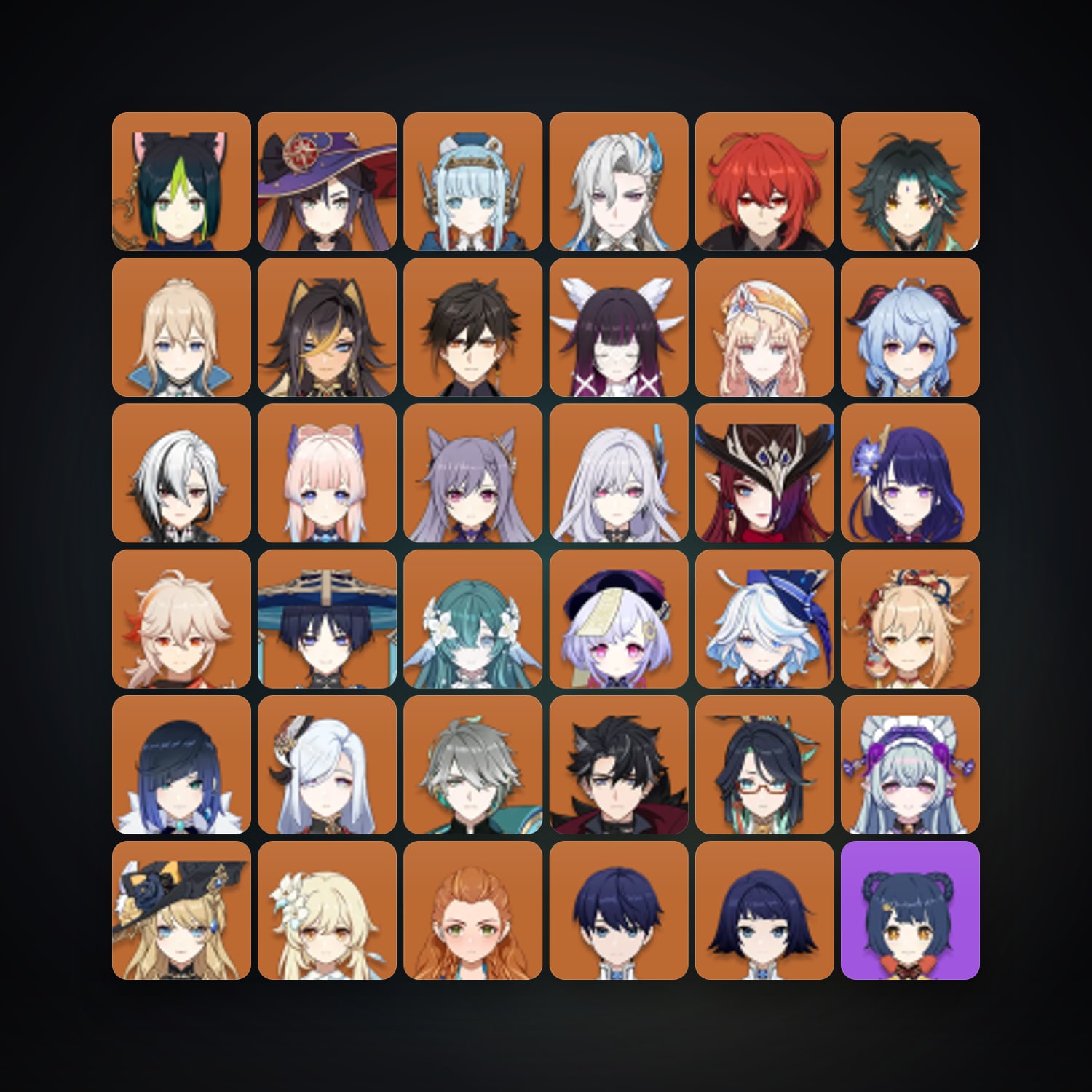 Genshin Impact | AR 60 | 84 Chars | 31× 5★ — Genshin / miHoYo Account · 262394951 — HabibiAccounts