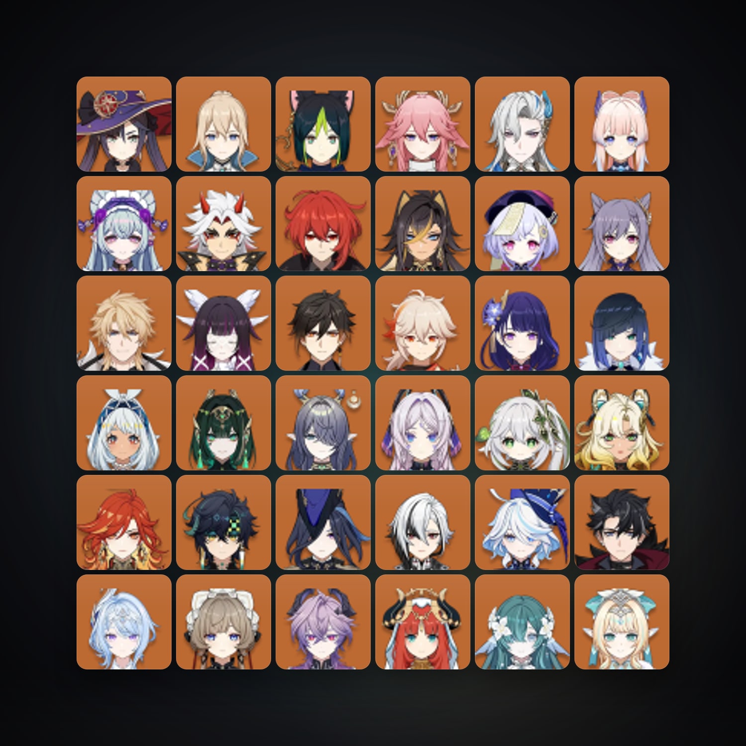 Genshin Impact | AR 60 | 87 Chars | 36× 5★ — Genshin / miHoYo Account — HabibiAccounts