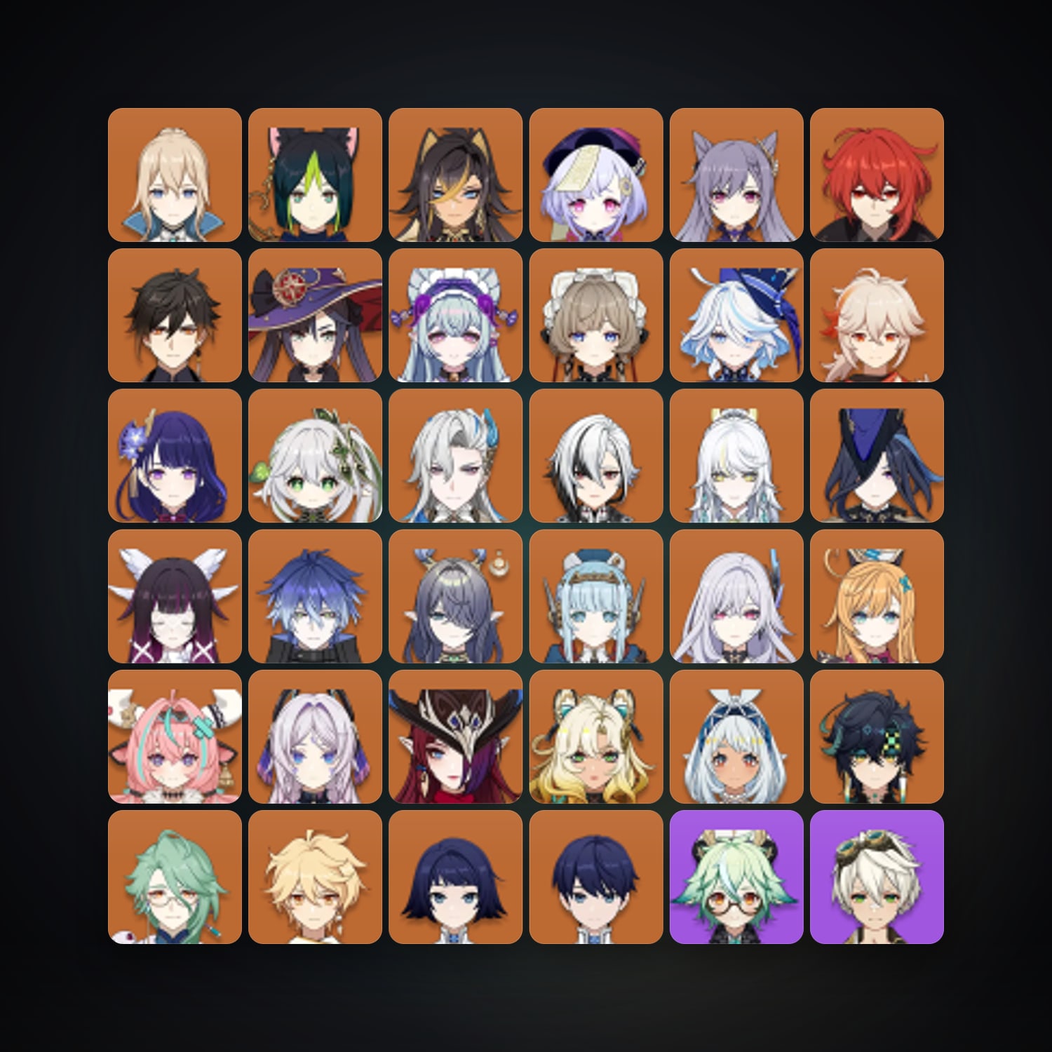 Genshin Impact | AR 60 | 84 Chars | 31× 5★ — Genshin / miHoYo Account · 262395683 — HabibiAccounts
