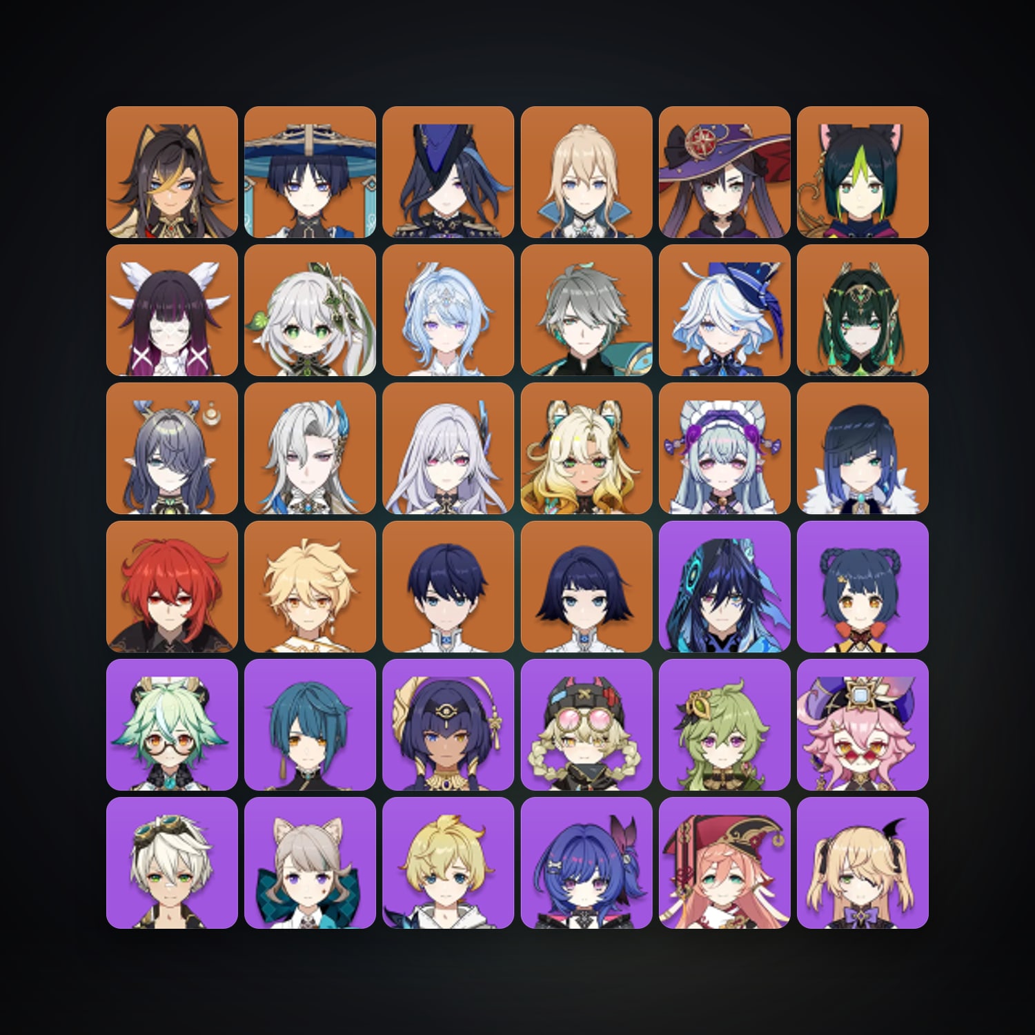 جينشن إمباكت | AR 59 | 70 شخصية | 19× 5★ — HabibiAccounts