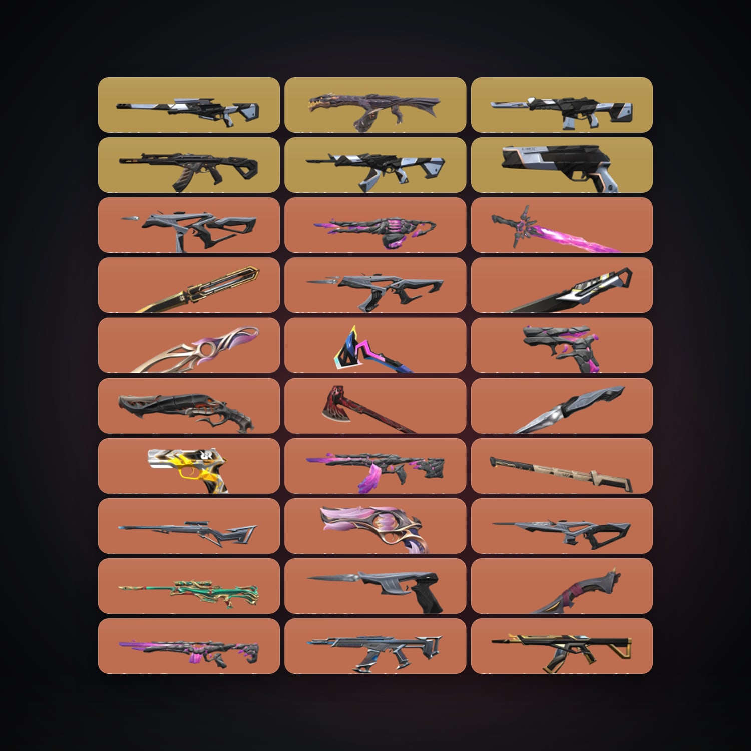 EU Plat 3 locker — 11 knives, 95 skins, lvl 77 — HabibiAccounts