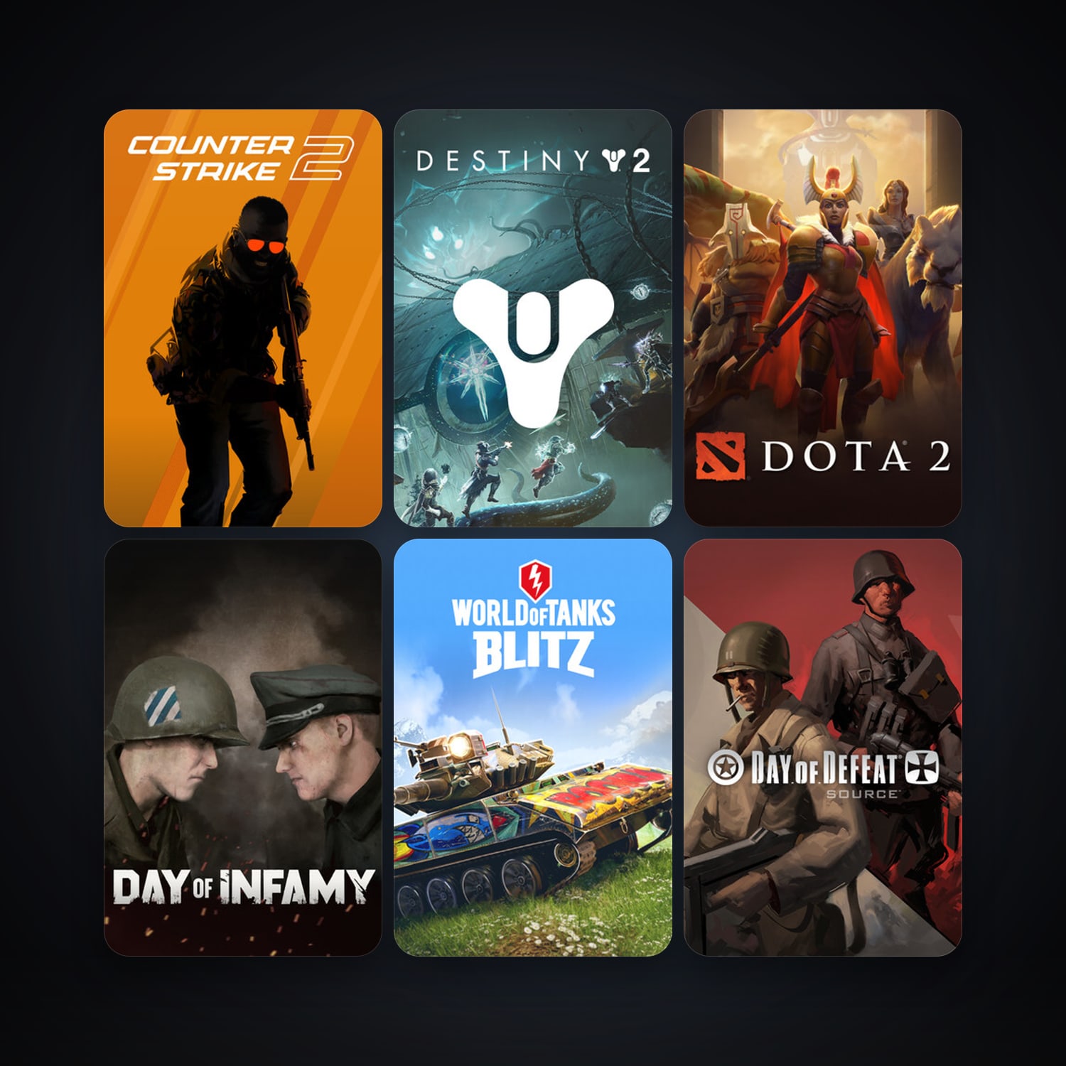 Day of Defeat: Source + Dota 2, 26 games, clean — HabibiAccounts