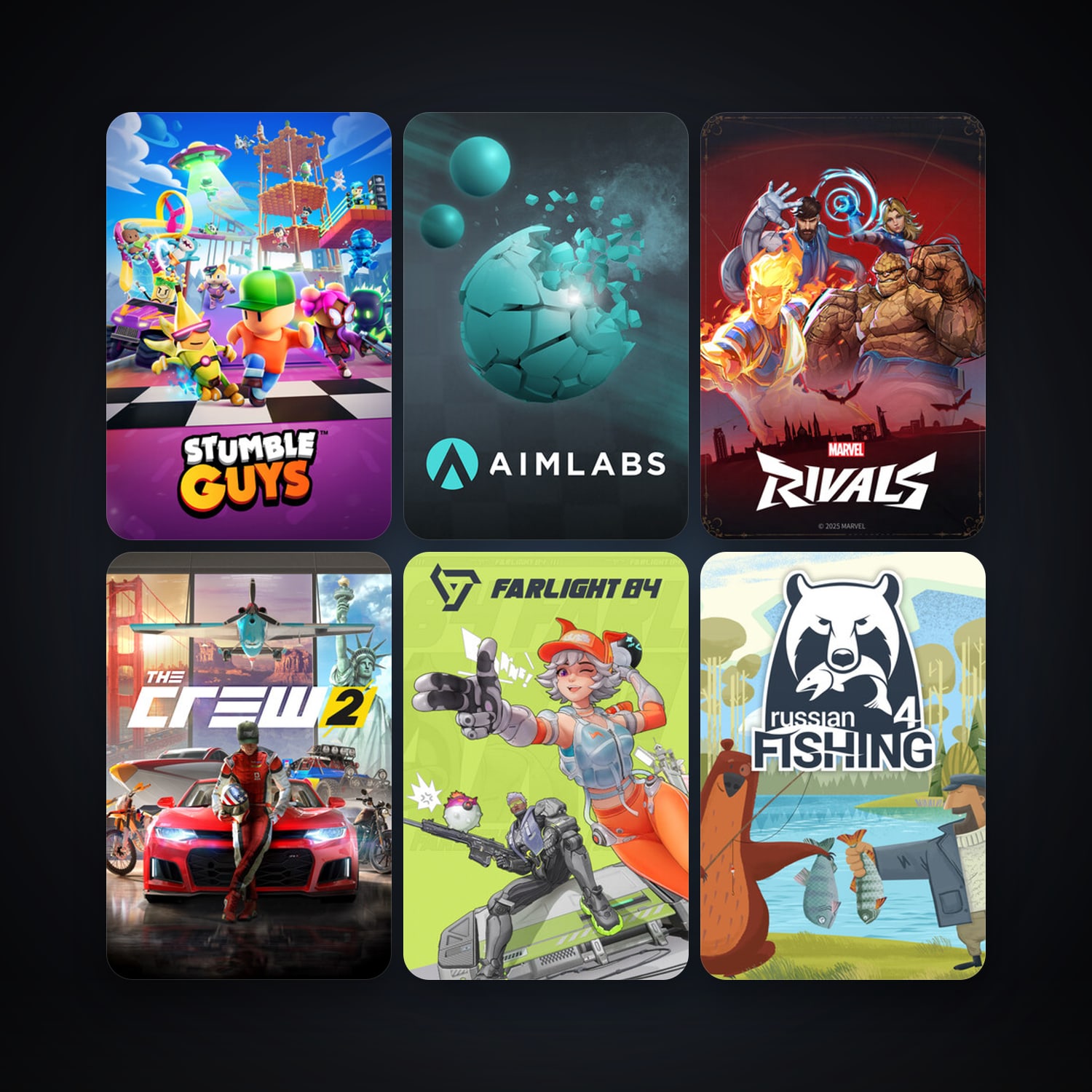 The Crew 2 + Aimlabs, 13 games, clean — HabibiAccounts