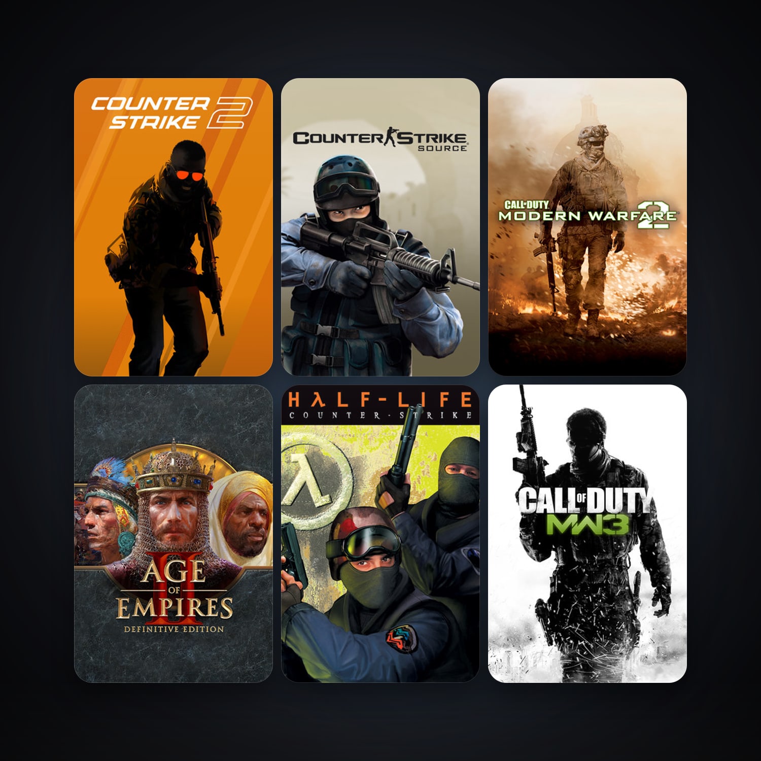 Counter-Strike + Counter-Strike: Source, 26 games, Steam 11, clean — HabibiAccounts