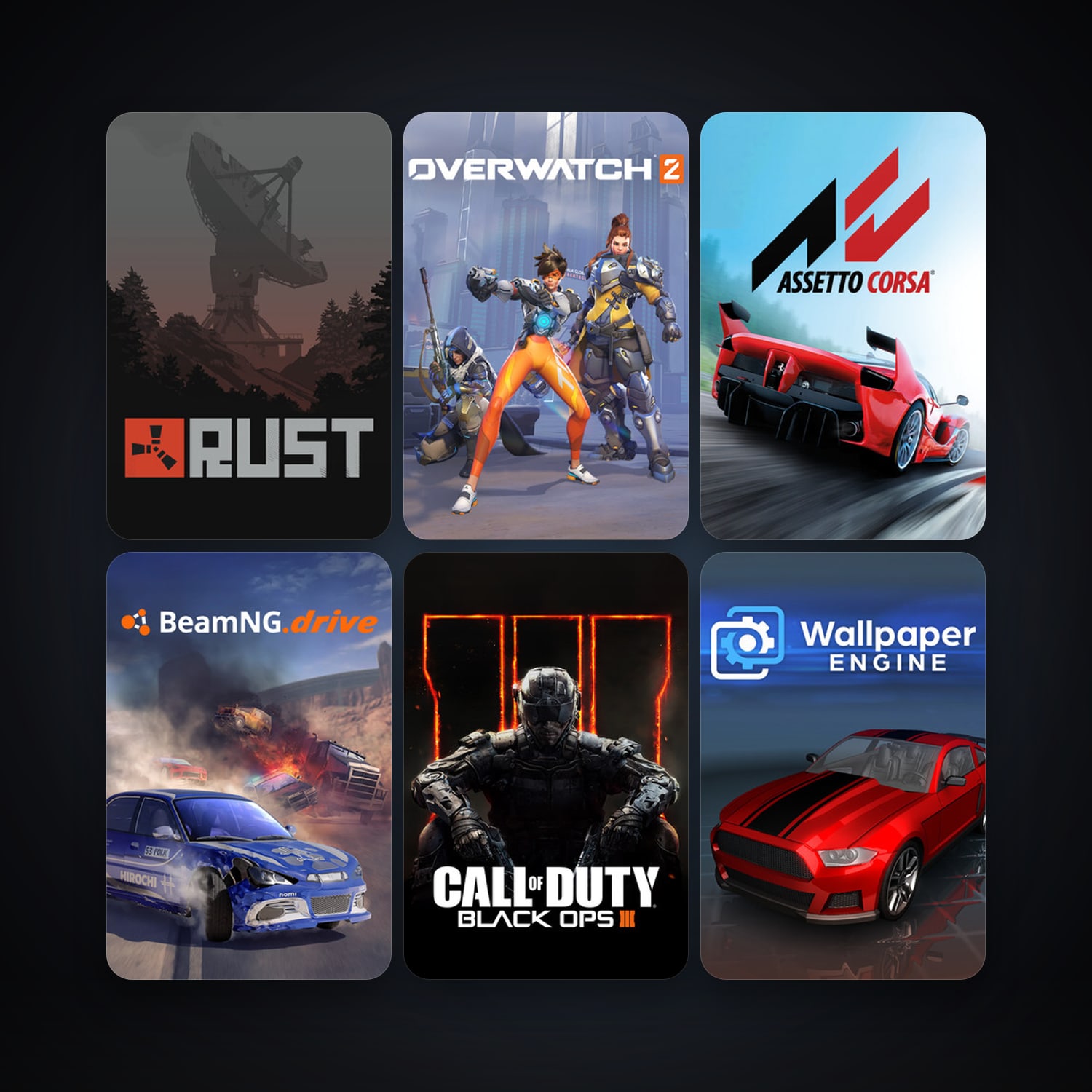 Project Zomboid + Assetto Corsa, 29 games, clean — HabibiAccounts