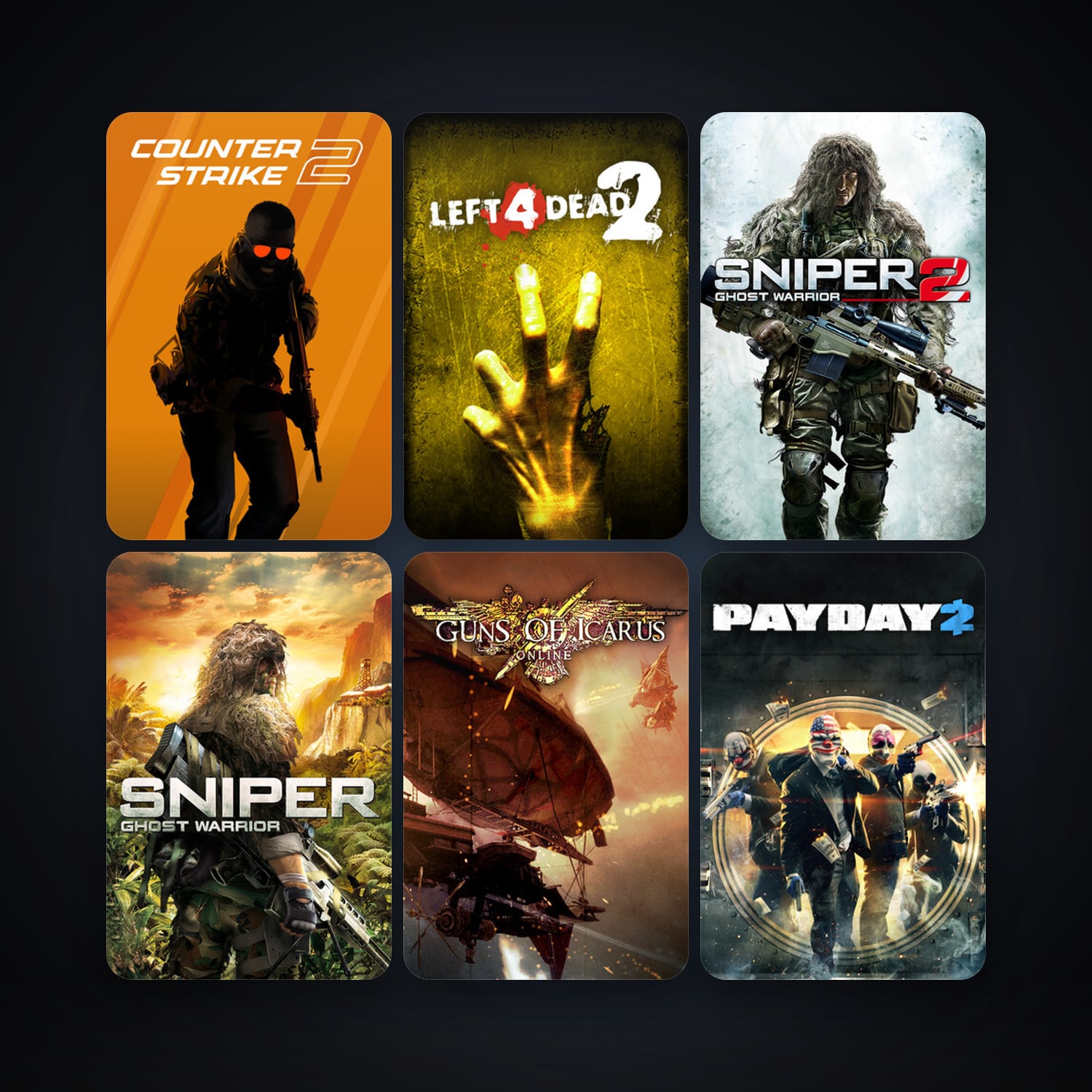 Left 4 Dead 2 + CS2 Prime, 9 games, Steam 10, clean — HabibiAccounts