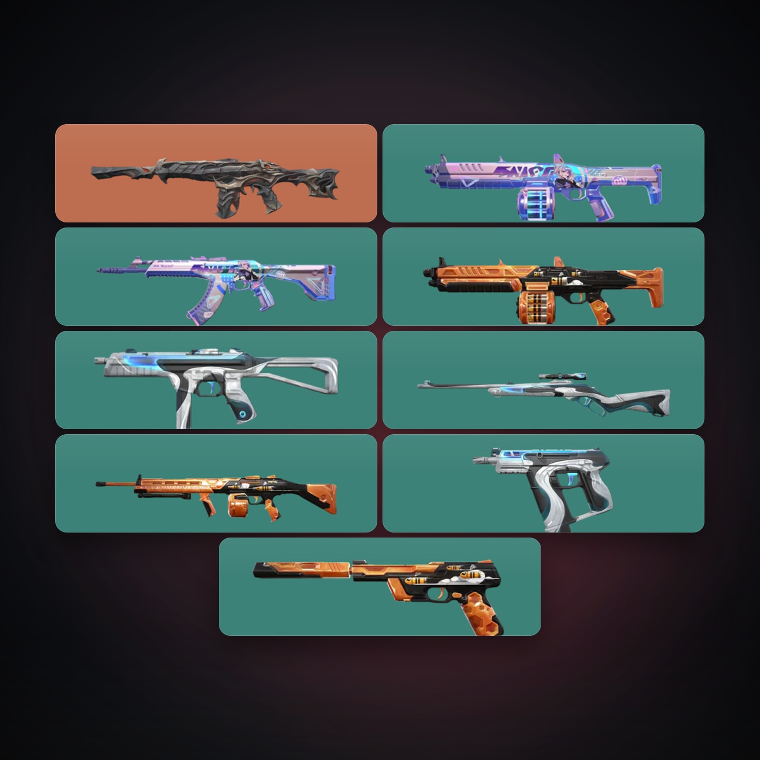EU Bronze 3 locker — 9 skins, lvl 27 — HabibiAccounts