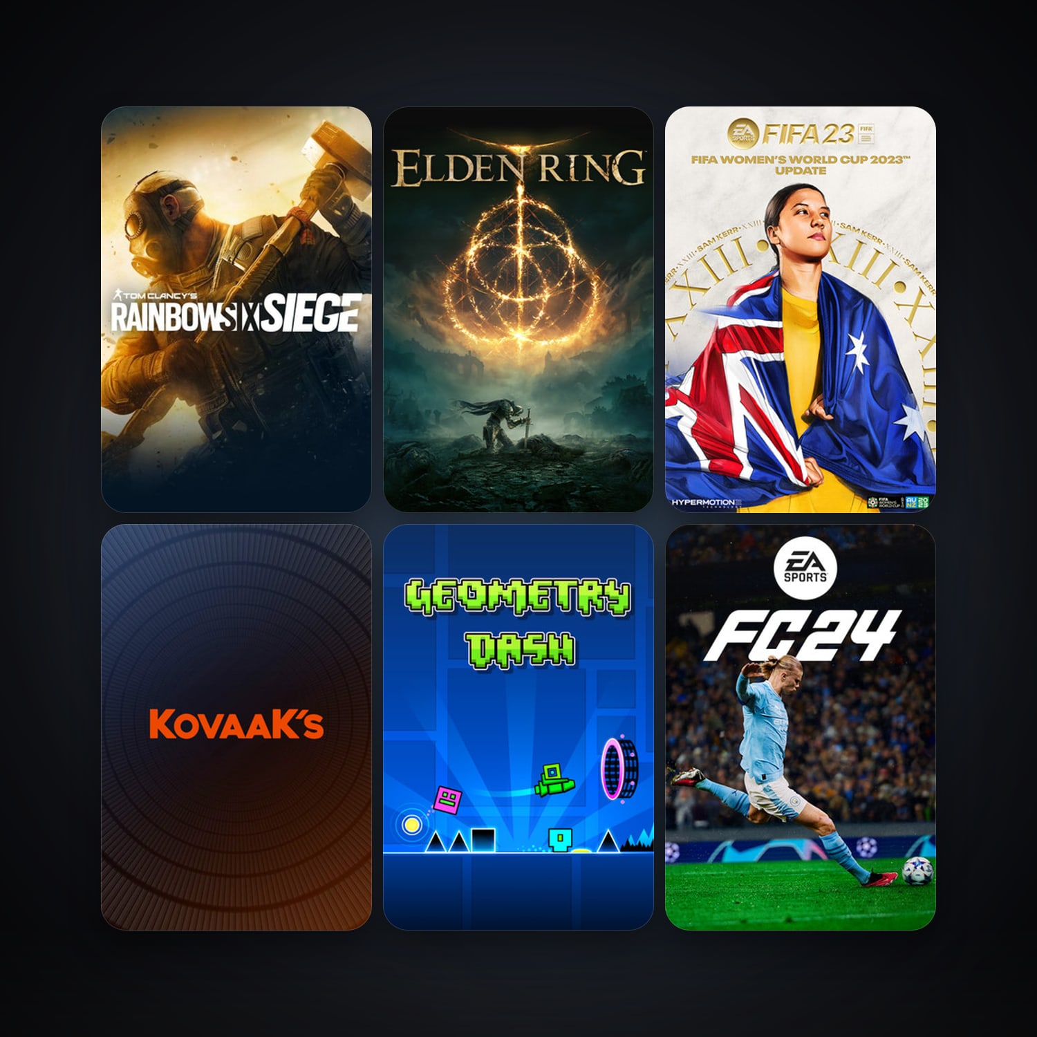 Geometry Dash + Tom Clancy's Rainbow Six Siege, 41 games, clean — HabibiAccounts