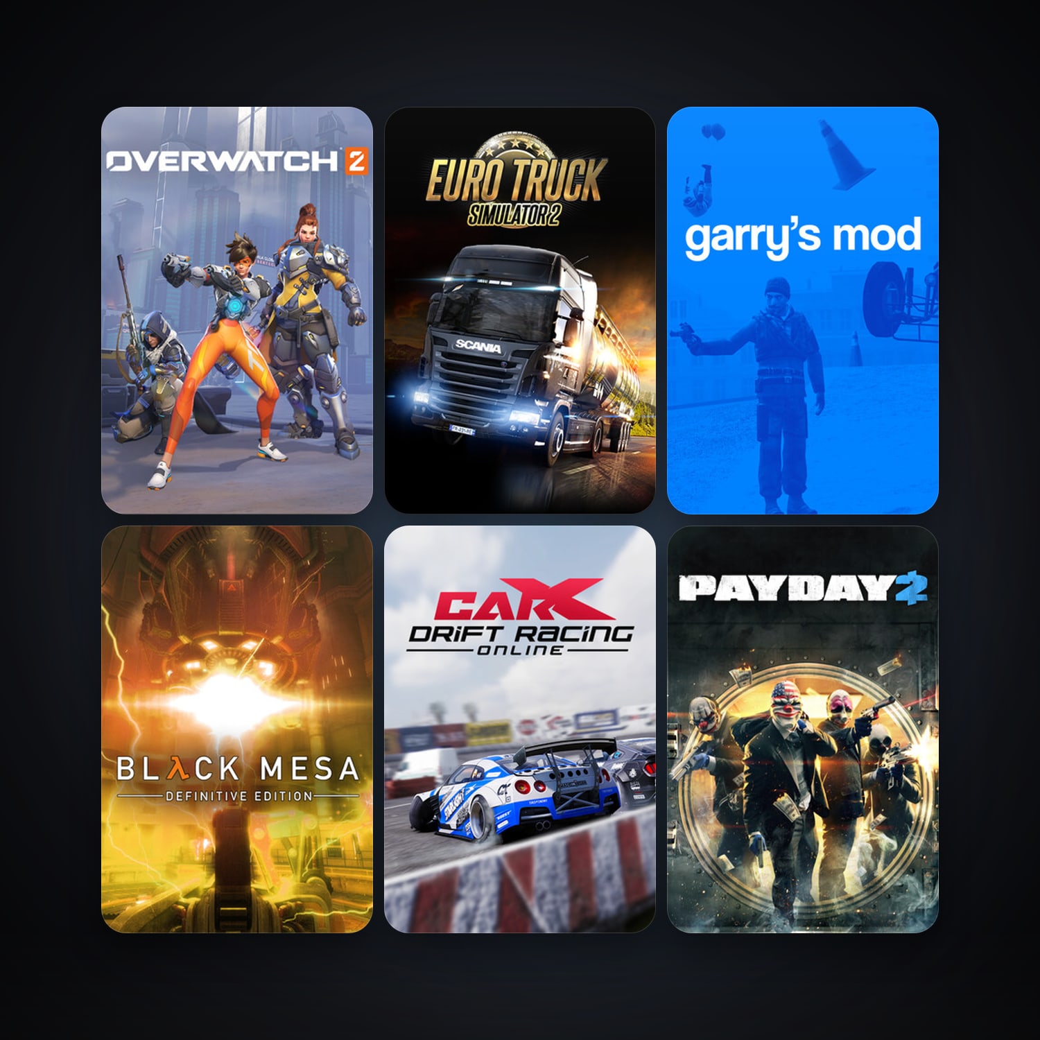 Half-Life + Half-Life 2, 45 games, clean — HabibiAccounts
