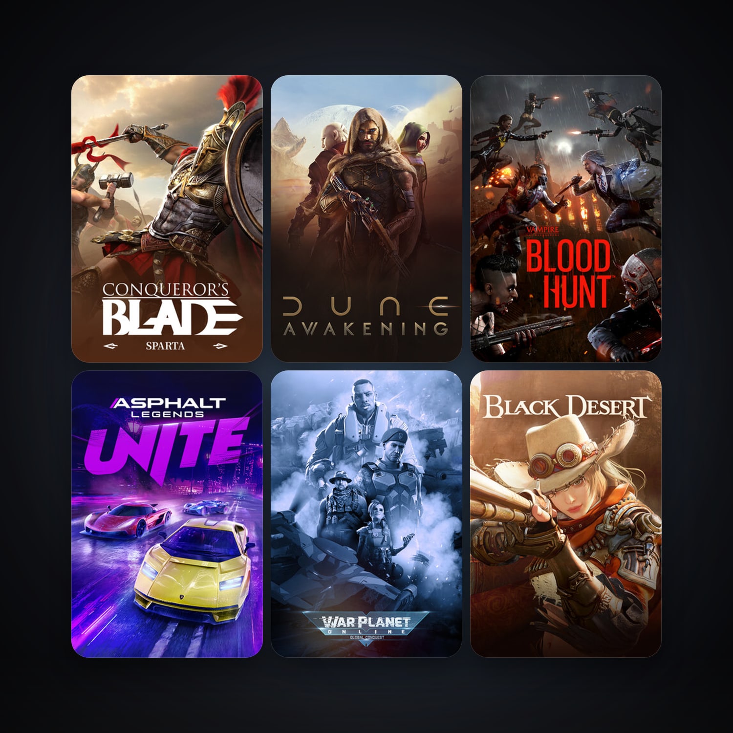Black Desert Online + War Planet Online: Global Conquest, 11 games, clean — HabibiAccounts