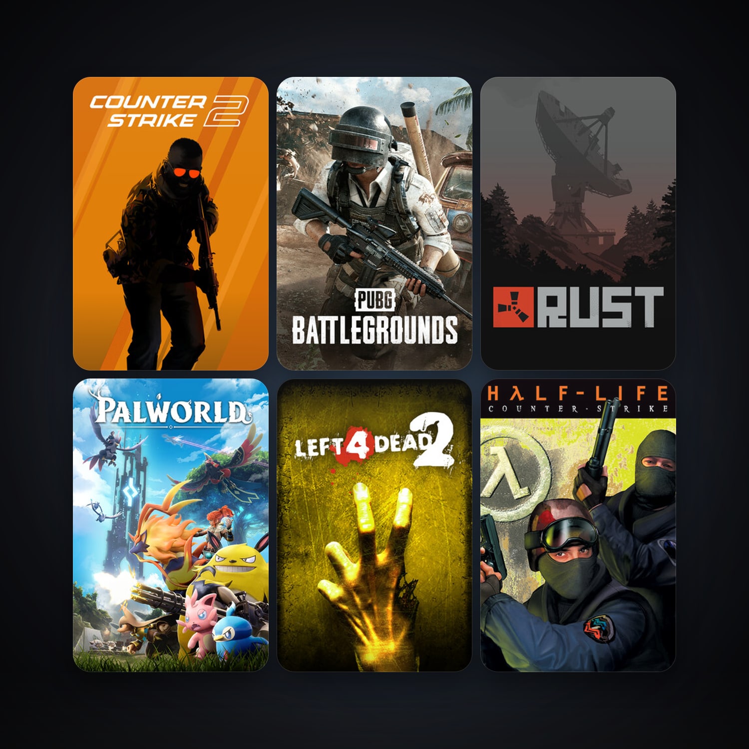 Counter-Strike + Left 4 Dead 2, 62 games, Steam 10, clean — HabibiAccounts