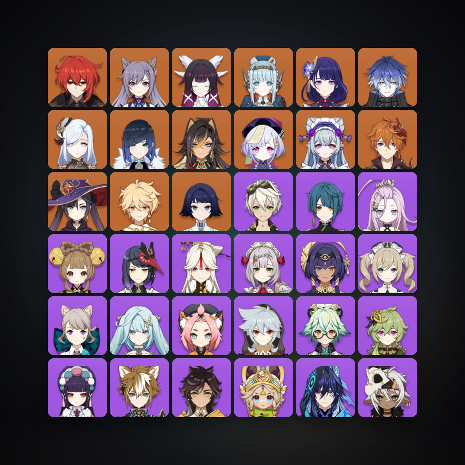 Genshin Impact | AR 56 | 53 Chars | 13× 5★ — Genshin / miHoYo Account · 262425738 — HabibiAccounts