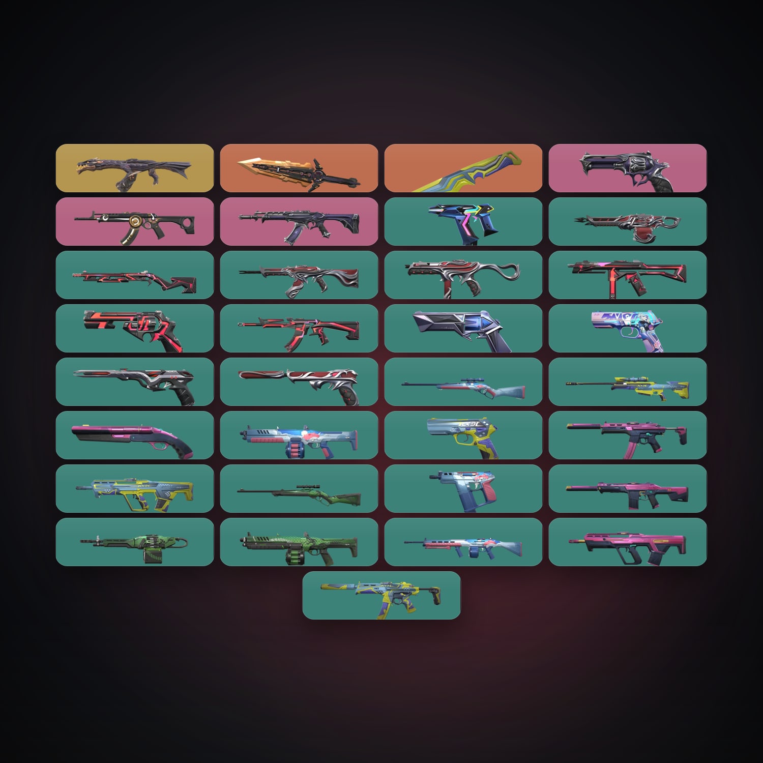 LA Diamond 2 locker — 2 knives, 33 skins, lvl 175 — HabibiAccounts