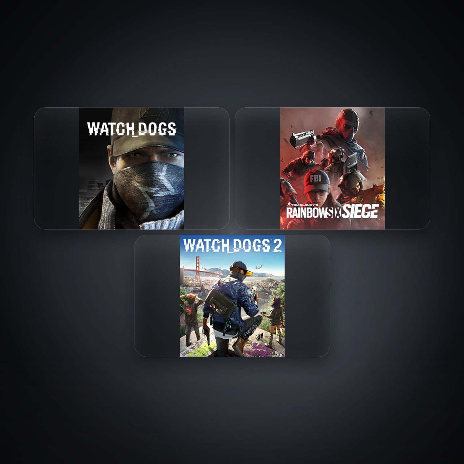 Ubisoft Watch_Dogs + Tom Clancy's Rainbow Six Siege (Steam) — US — 3 games — HabibiAccounts