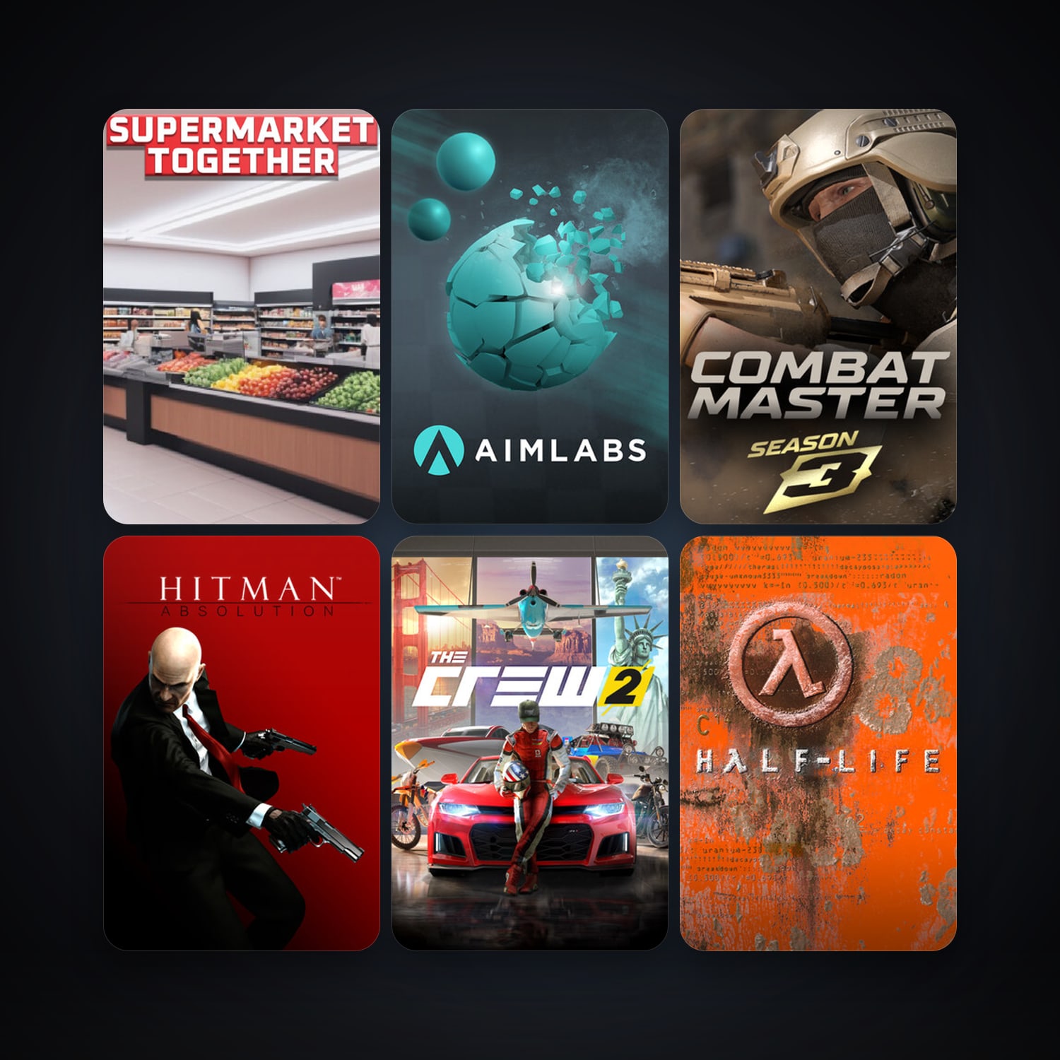 Half-Life + Hitman: Blood Money, 30 games, clean — HabibiAccounts