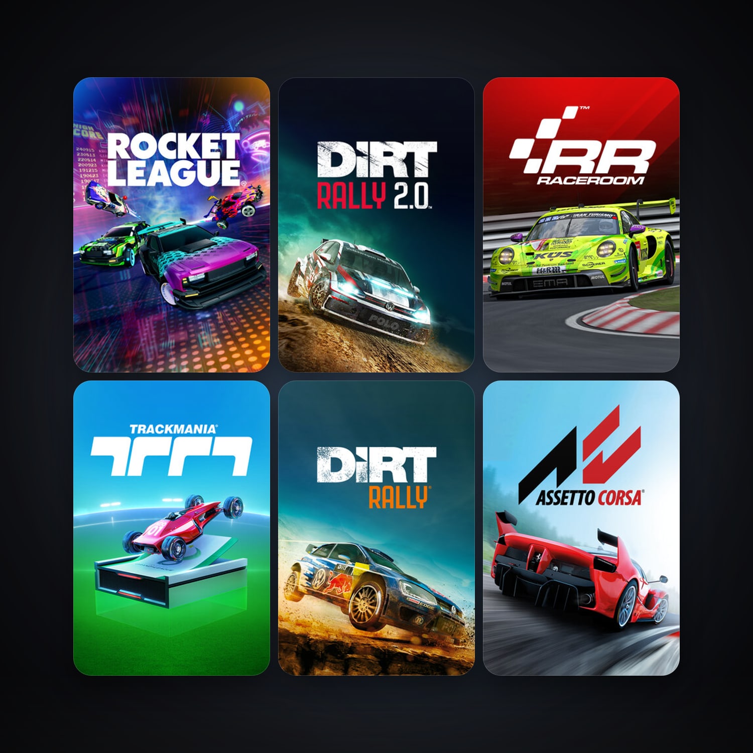 RaceRoom Racing Experience + Assetto Corsa, 111 games, Steam 11, clean — HabibiAccounts