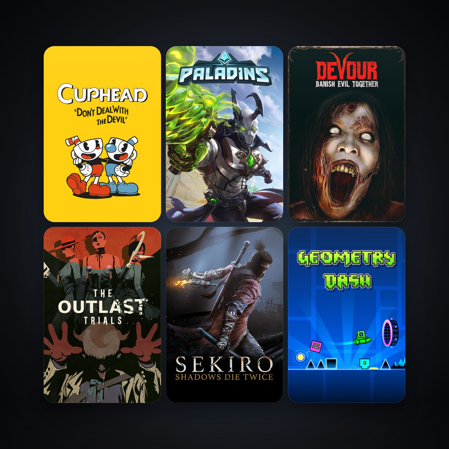 Cuphead + Five Nights at Freddy's, 31 games, clean — HabibiAccounts
