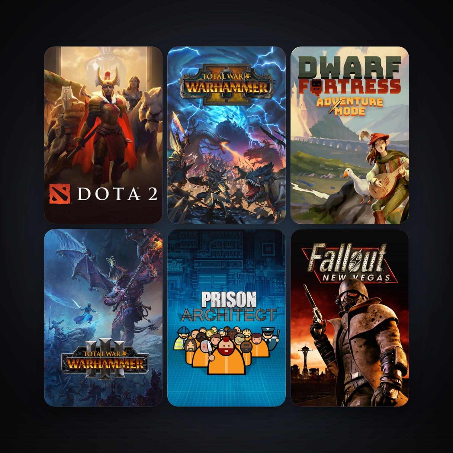 Dota 2 + Fallout: New Vegas, 58 games, Steam 10, clean — HabibiAccounts
